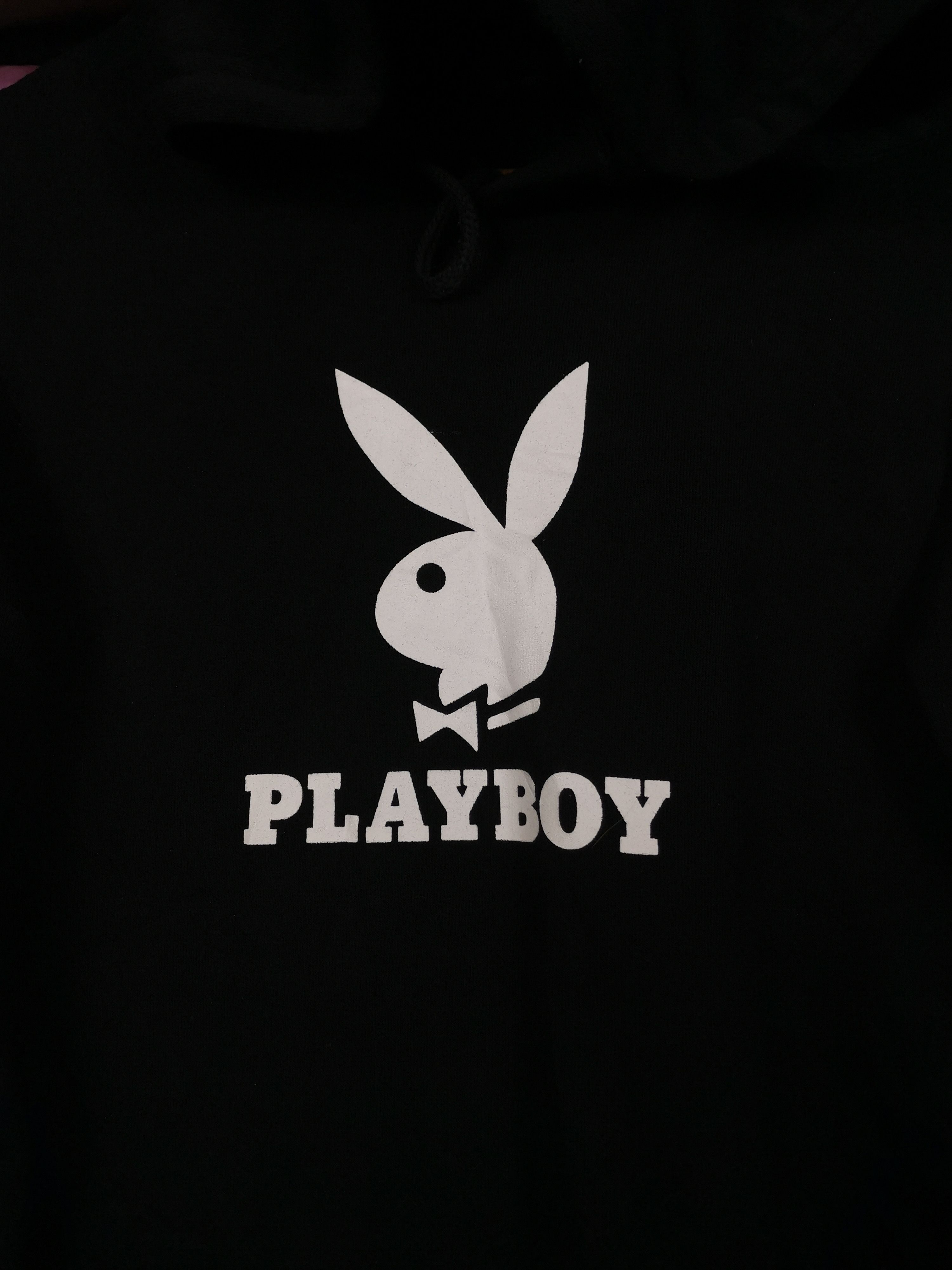 Playboy Vintage Playboy Center Side Tape Pullover Hoodie Size US L / EU 52-54 / 3 - 2 Thumbnail