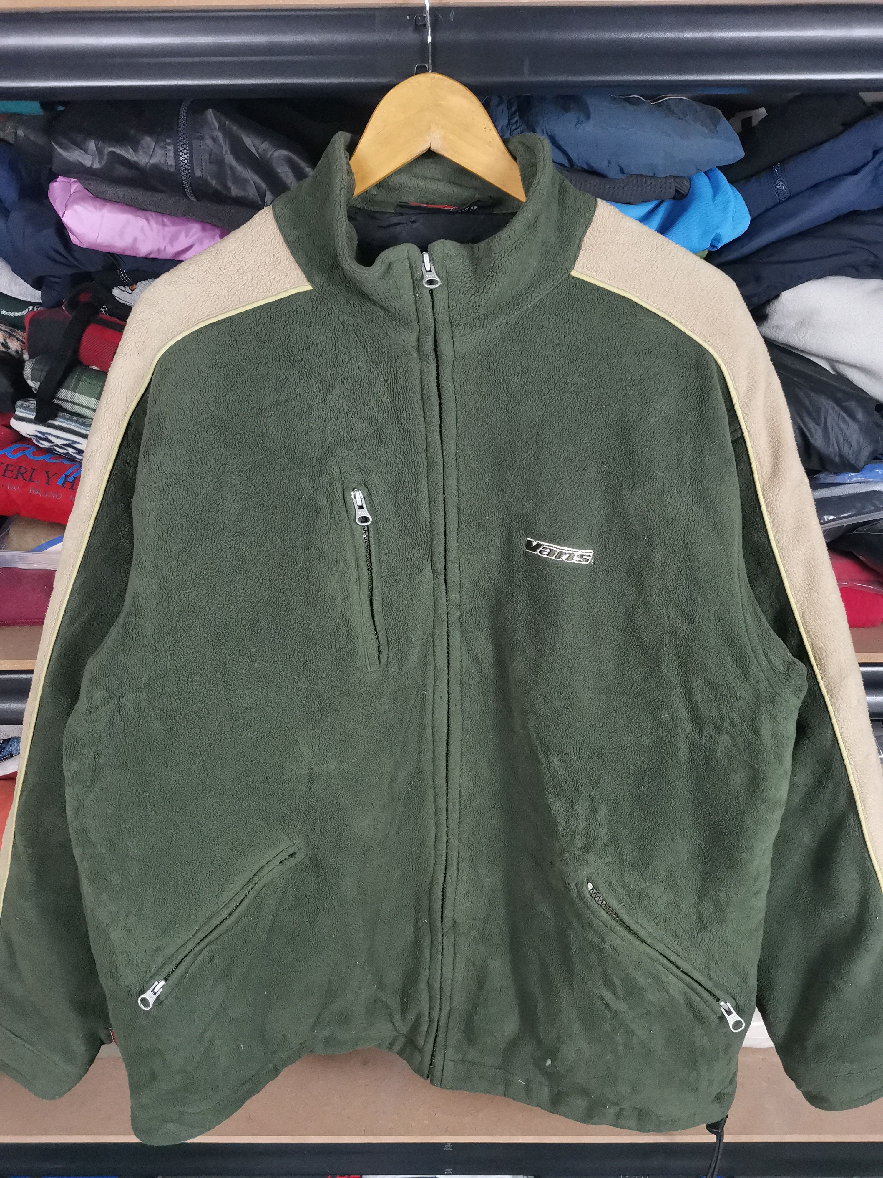 image of Archival Clothing x Vans Vintage 90's Vans Jacket in Green, Men's (Size Large)