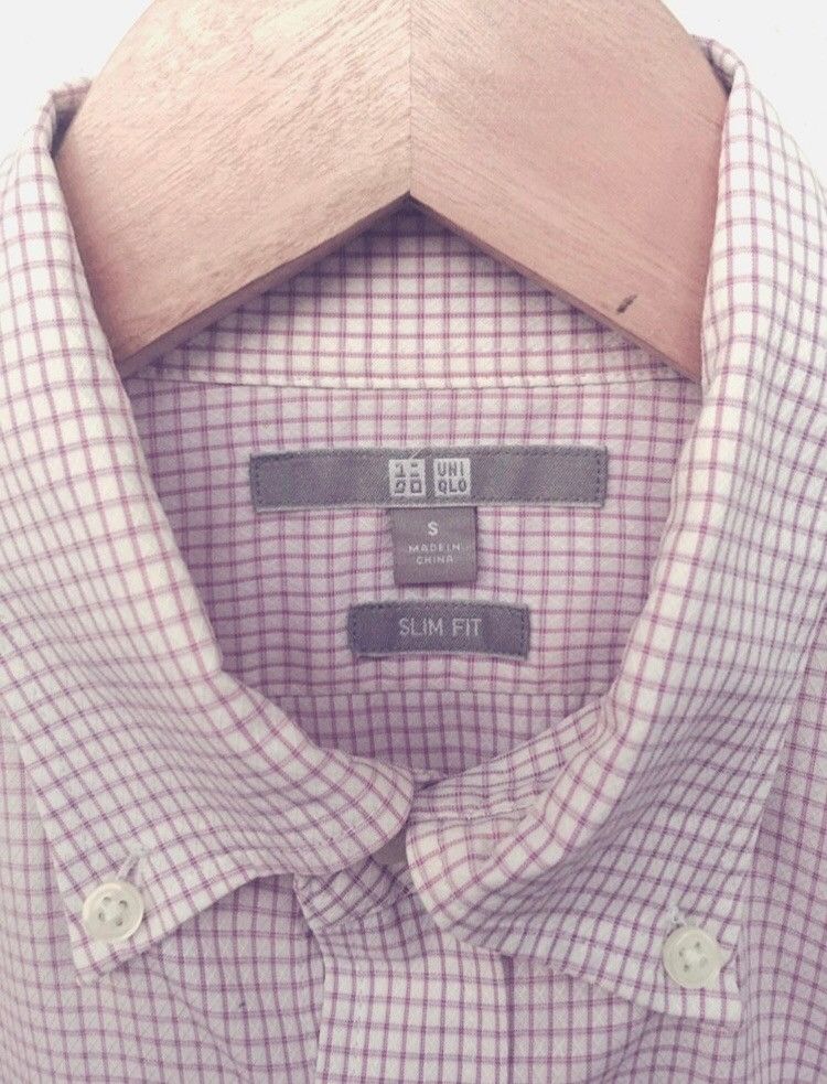 Japanese Brand × Uniqlo 🔥Uniqlo Slim Fit Long Sleeve Button Shirts Size US S / EU 44-46 / 1 - 3 Thumbnail