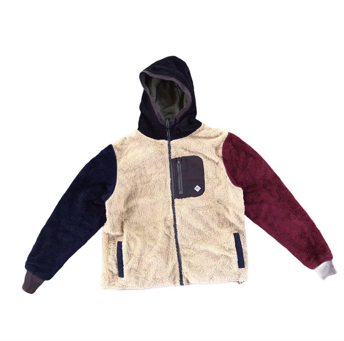 Japanese Brand GYM MASTER Fleece jacket multicolors colorblock style Size US M / EU 48-50 / 2 - 1 Thumbnail