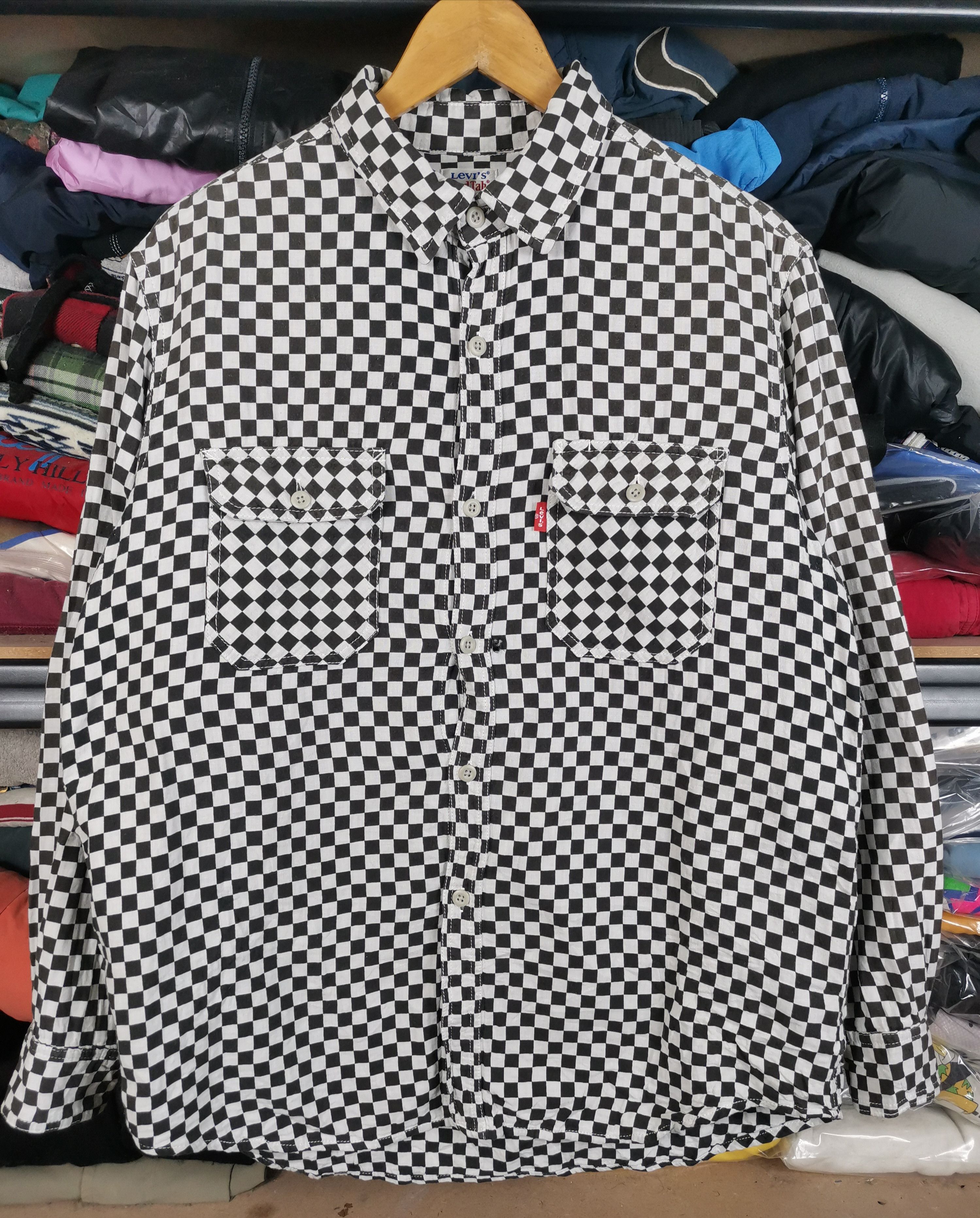 Levi's Vintage Levis Red Tab Chekered Flannel Shirt Size US L / EU 52-54 / 3 - 1 Thumbnail