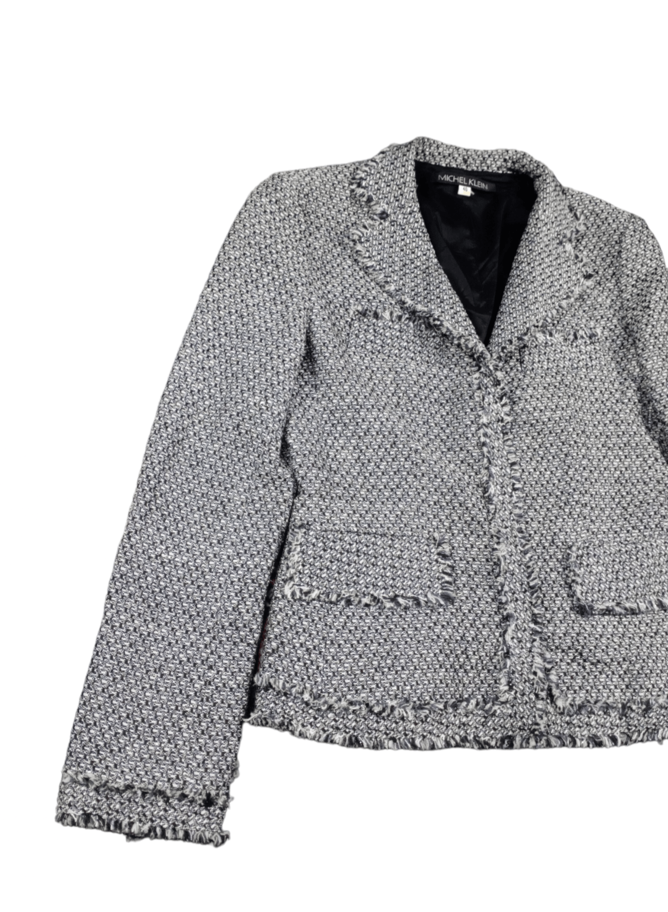 Designer × Michel Klein 💥RARE💥Michel Klein Wool Short Jacket Size S / US 4 / IT 40 - 2 Thumbnail
