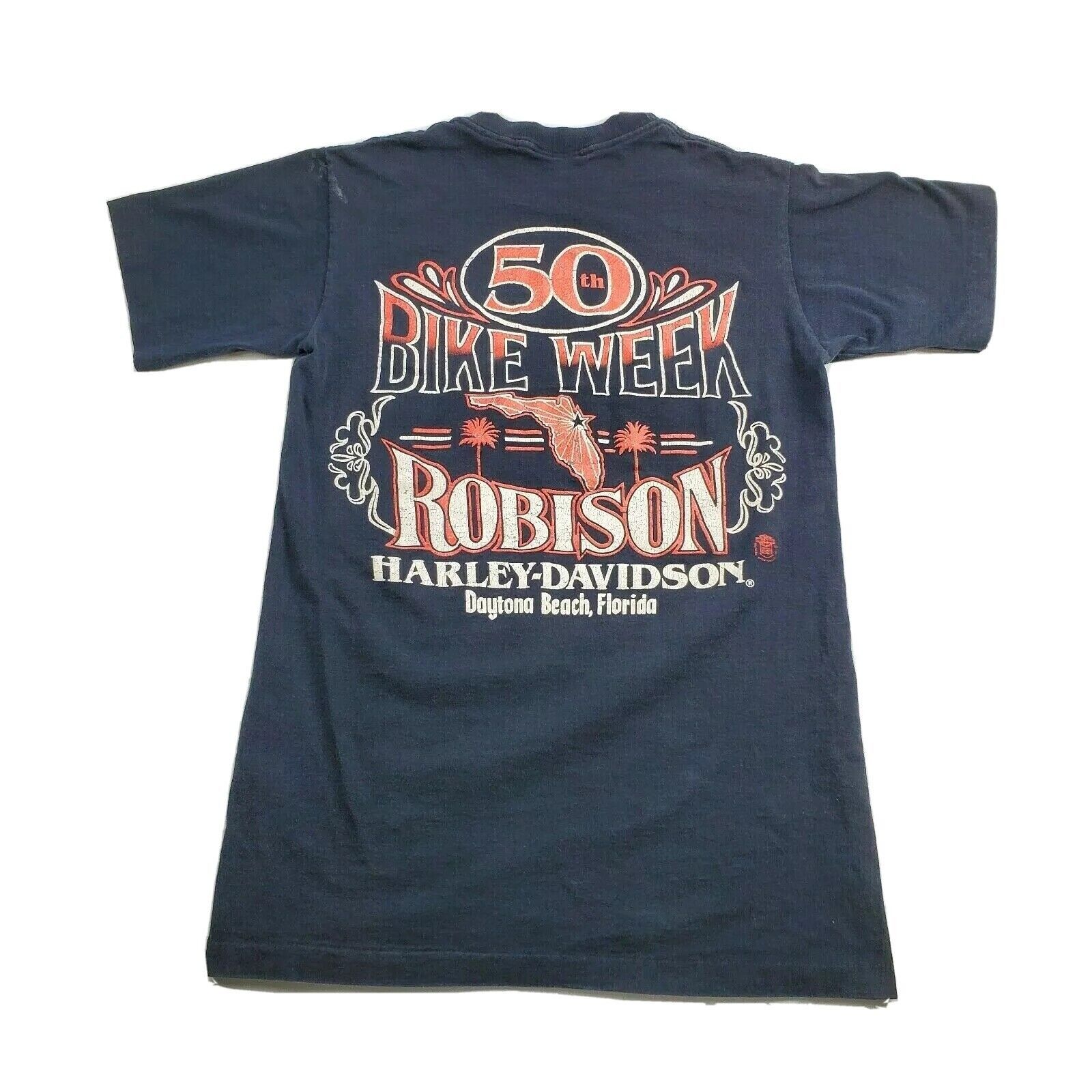 Harley Davidson 1991 Daytona Beach Bike Week 50th Year Shirt