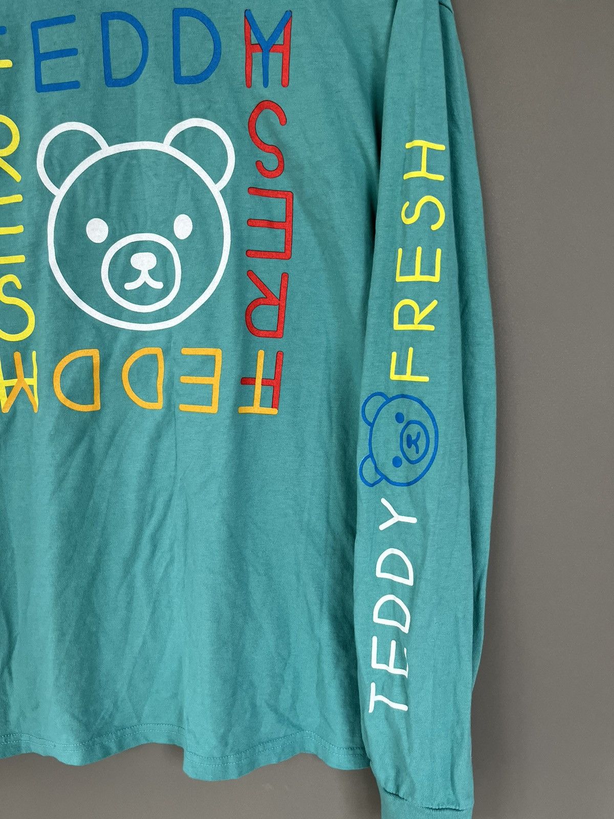 Teddy Fresh Teddy Fresh Bear Turquoise Long Sleeve Size US M / EU 48-50 / 2 - 9 Thumbnail