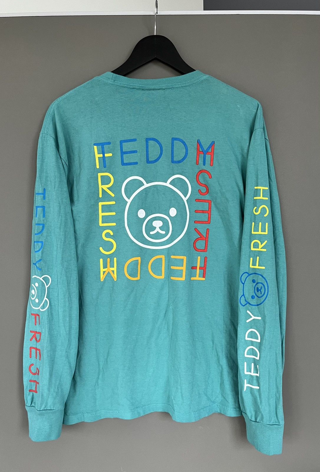 Teddy Fresh Teddy Fresh Bear Turquoise Long Sleeve Size US M / EU 48-50 / 2 - 7 Thumbnail