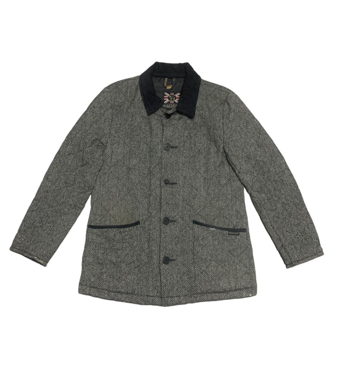 Vintage Lavenham Tweed Wool Quilted Jacket