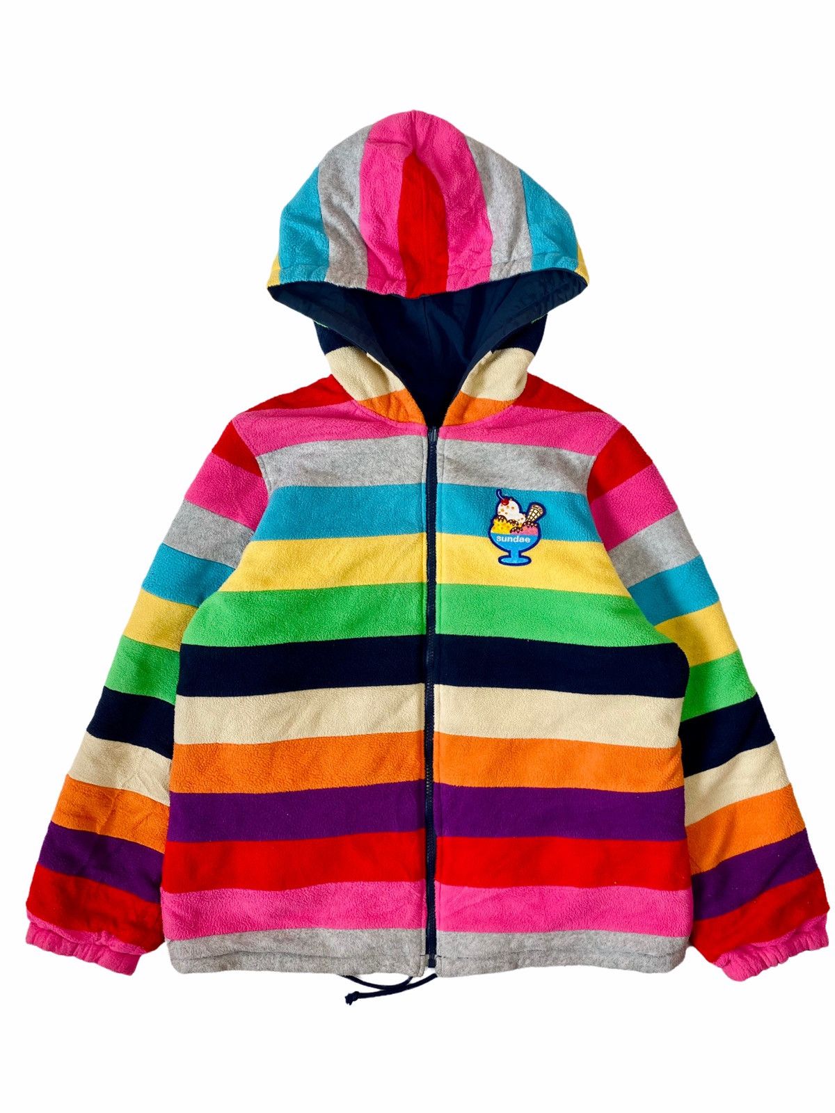 Angel Blue ☠️NEEDGONE☠️1990s Angel Blue Multicolor Reversible Jacket Size US L / EU 52-54 / 3 - 5 Thumbnail