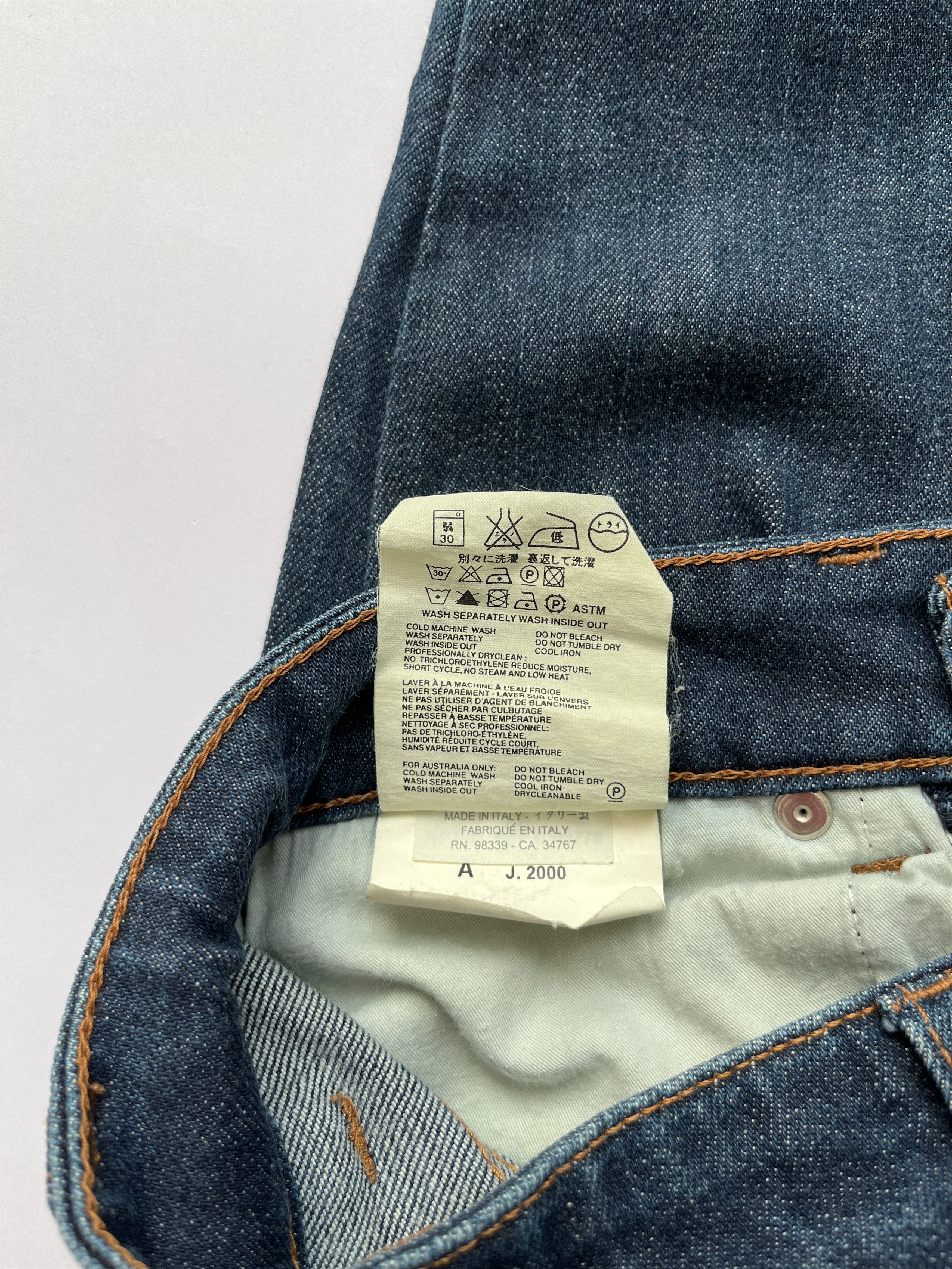 Prada ⚡️QUICK SALE⚡️2001-04 Prada Luna Rossa Denim Jeans Pants Size 25" / US 0 / IT 36 - 5 Thumbnail