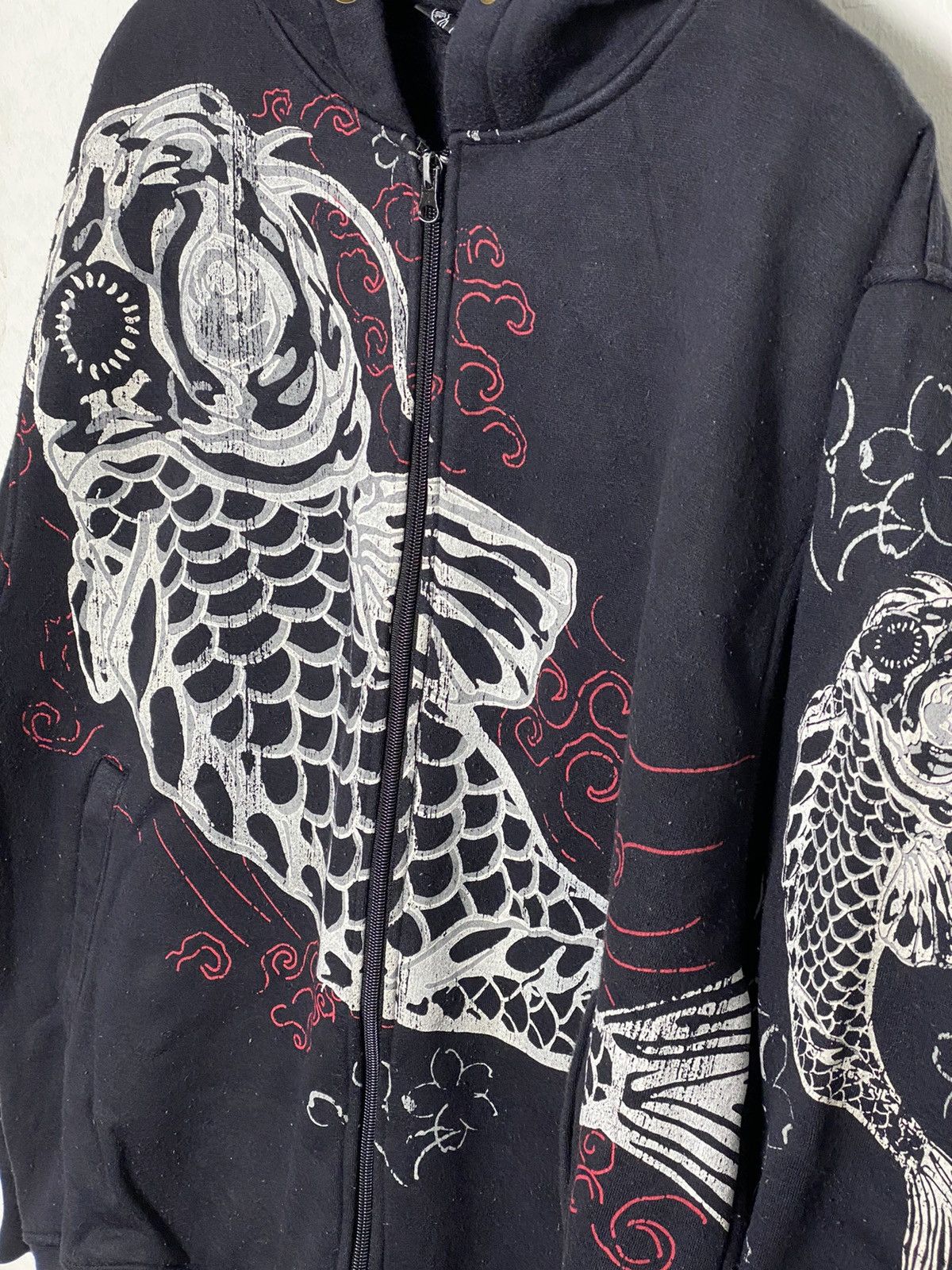 Japanese Brand Vintage Koi Sukajan Hoodies Size US XL / EU 56 / 4 - 5 Thumbnail