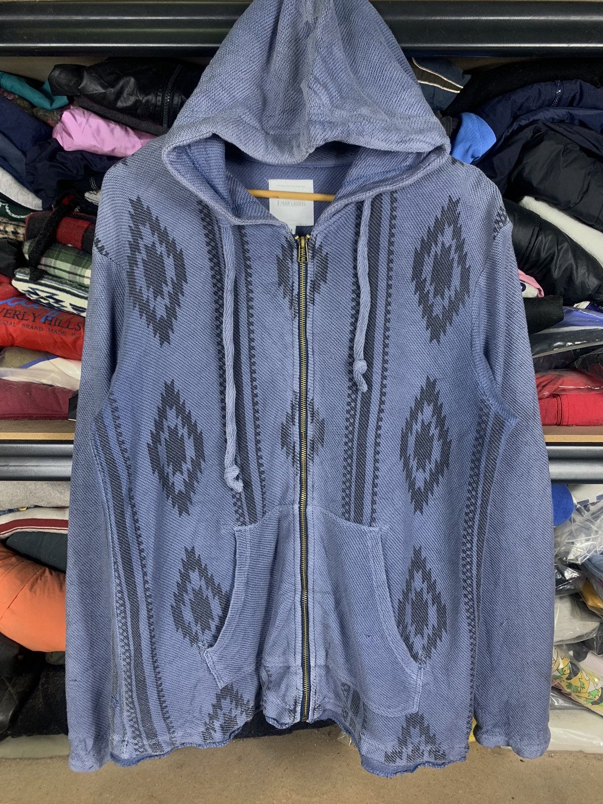image of Archival Clothing x Vintage Dear Laurel Navajo Jacket in Blue, Men's (Size Medium)