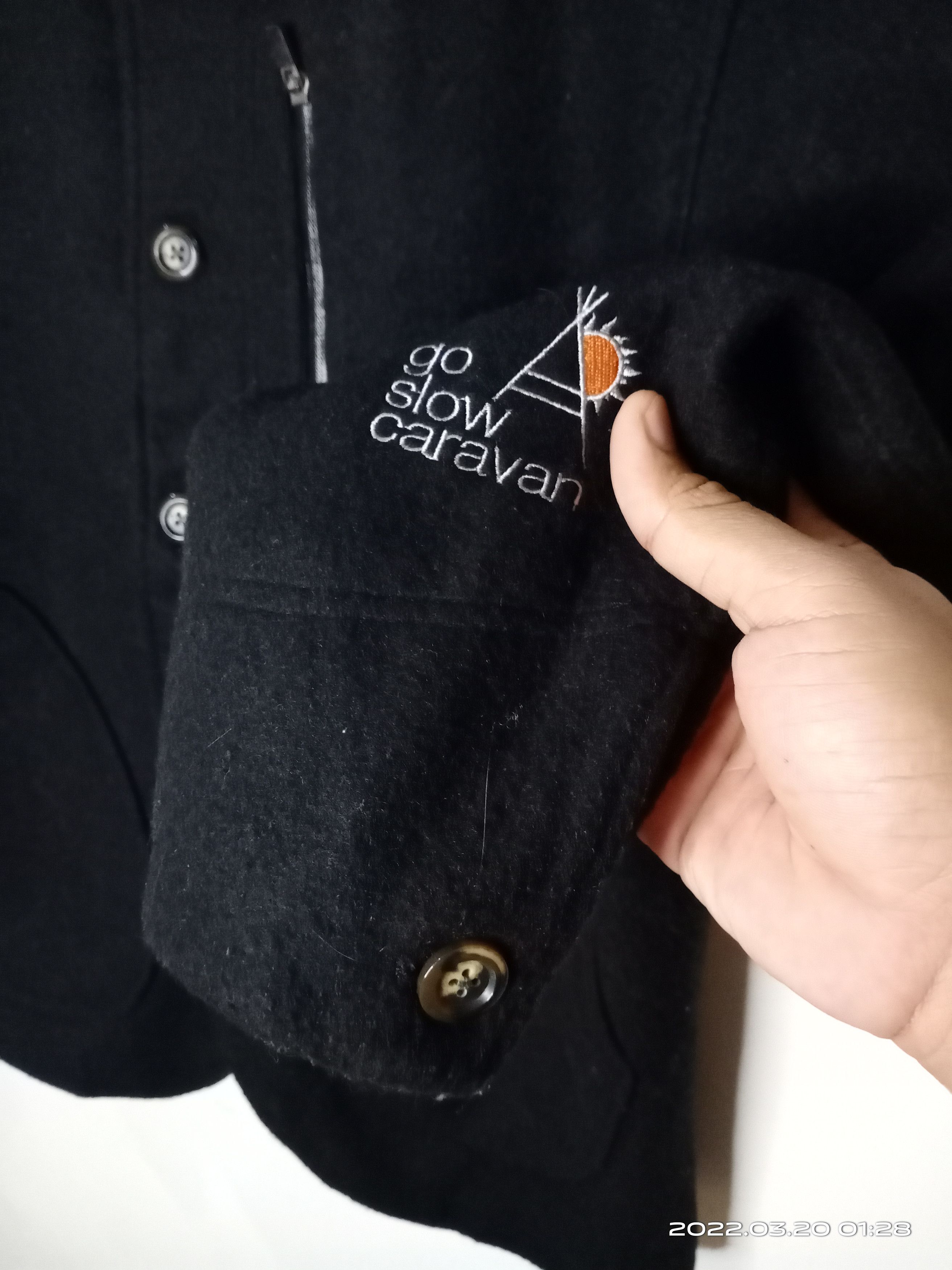 go slow caravan GO Slow Caravan Wool Zipper Fleece Jacket Size US M / EU 48-50 / 2 - 3 Thumbnail