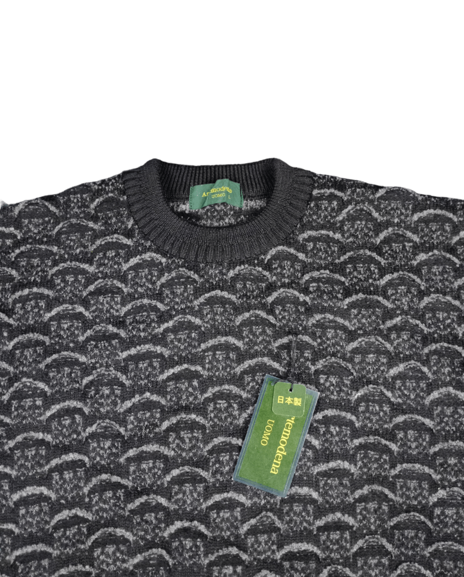 Aran Isles Knitwear × Japanese Brand × Vintage 💥RARE💥Artemodena UOMO Knit Sweatshirt Size US L / EU 52-54 / 3 - 2 Thumbnail