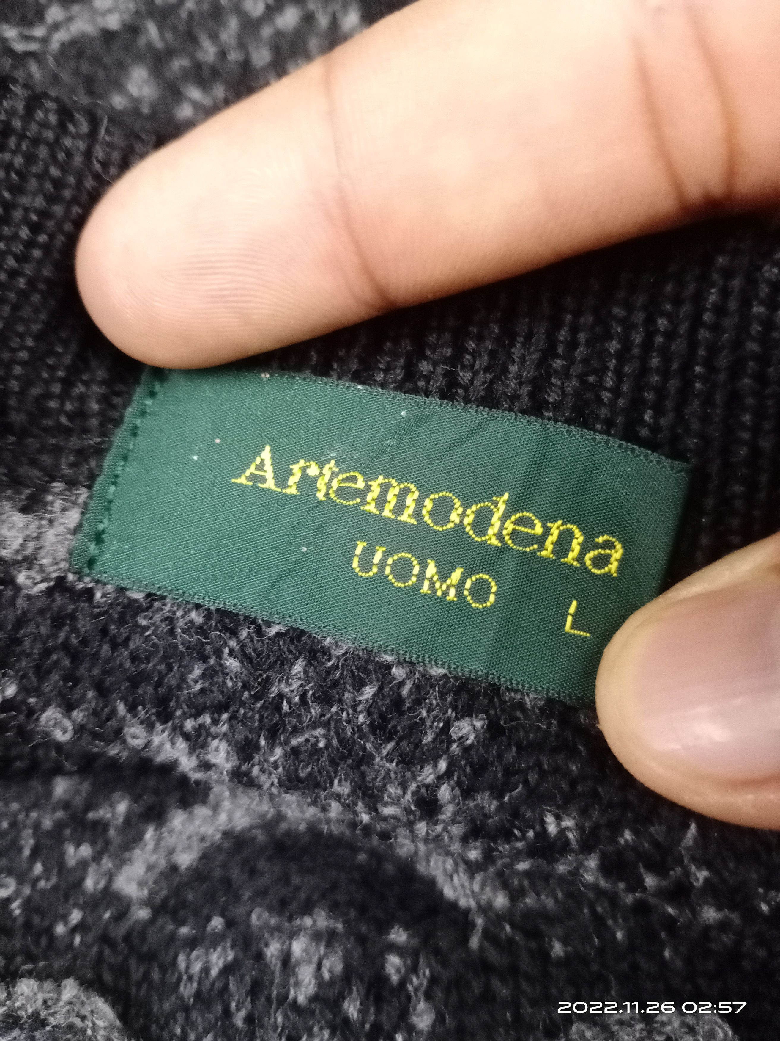 Aran Isles Knitwear × Japanese Brand × Vintage 💥RARE💥Artemodena UOMO Knit Sweatshirt Size US L / EU 52-54 / 3 - 7 Thumbnail