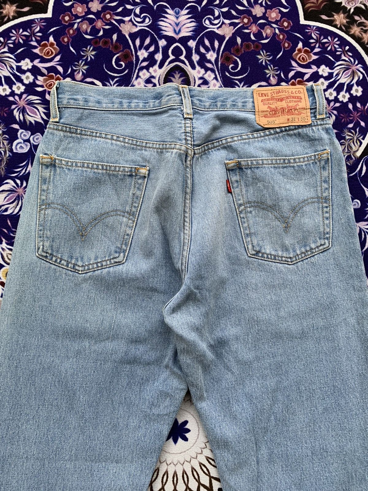 Levi's Light Vintage Levis 505 Distressed Size US 33 - 9 Thumbnail