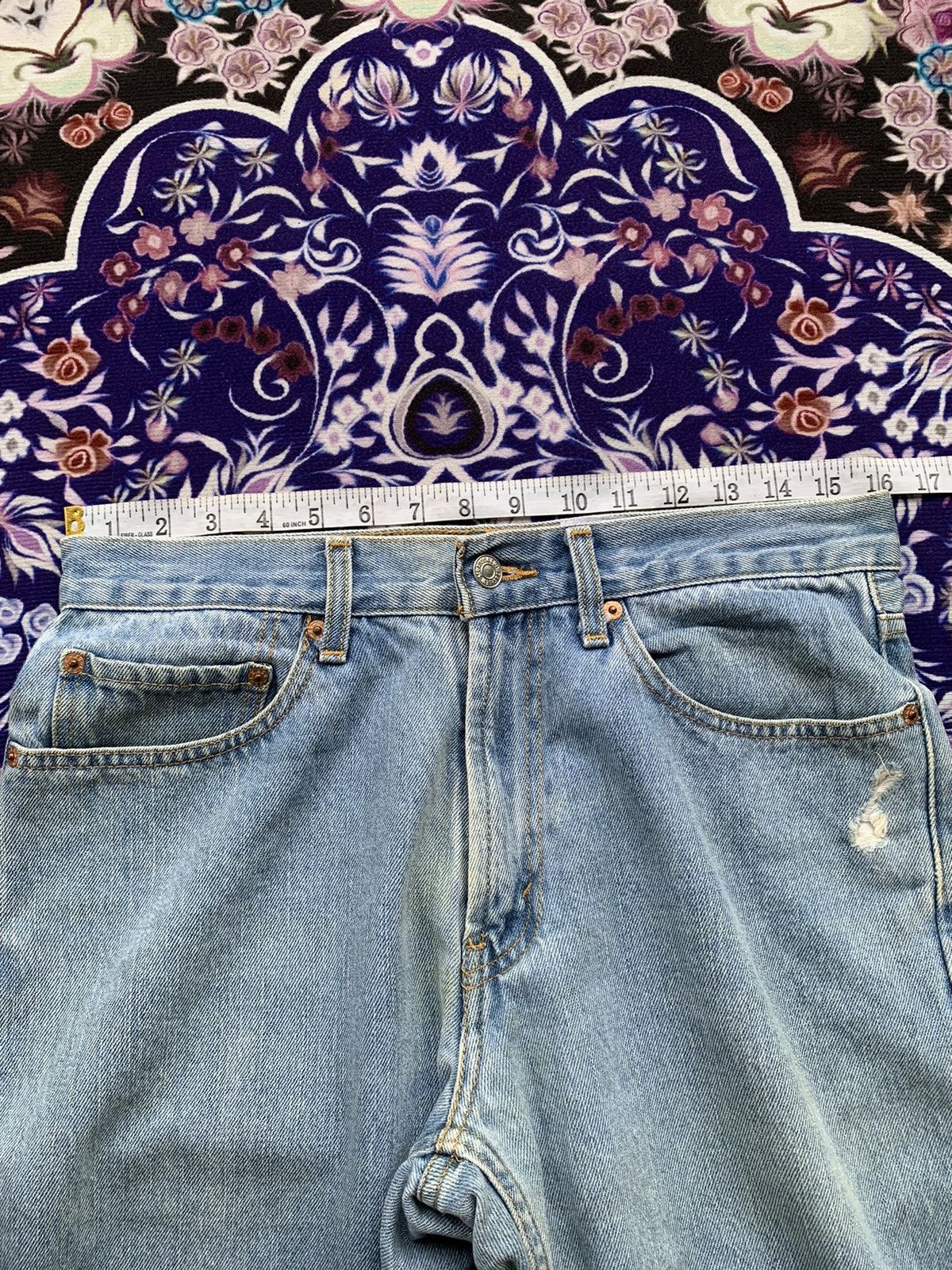 Levi's Light Vintage Levis 505 Distressed Size US 33 - 2 Thumbnail