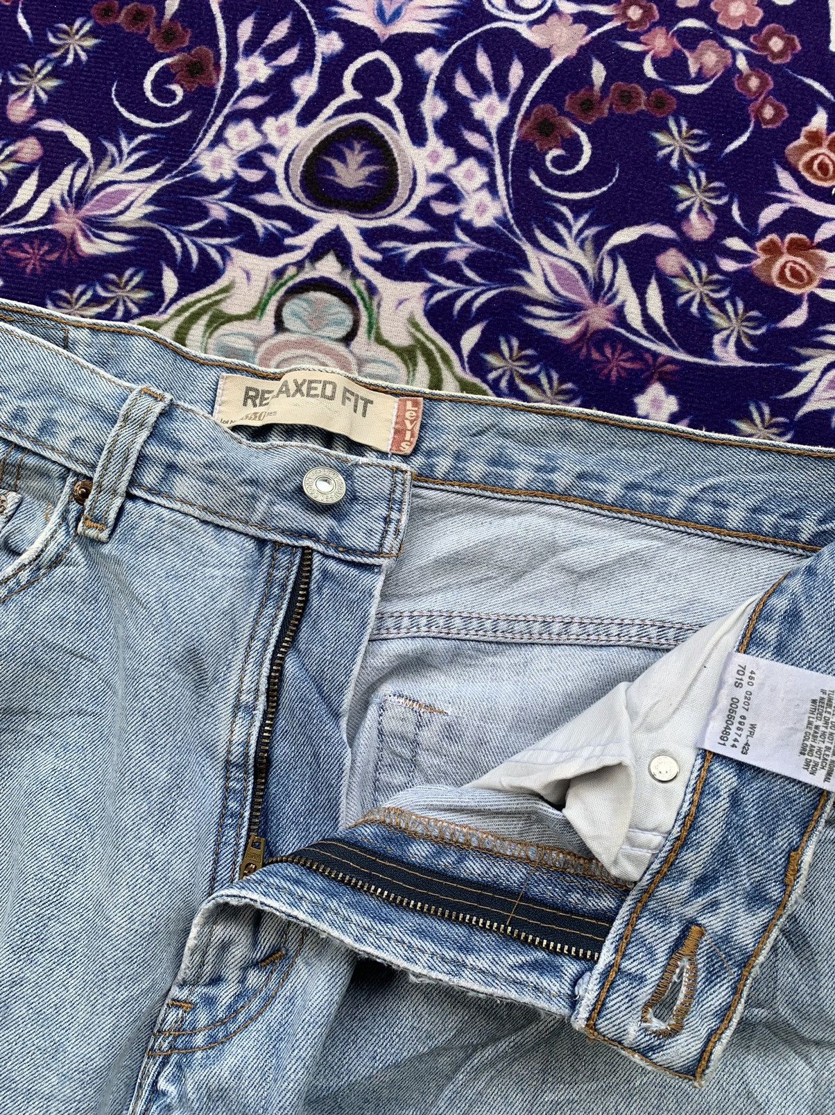 Levi's Vintage Clothing Vintage Levis Light Blue 505 e Distressed Denim Size US 35 - 5 Thumbnail