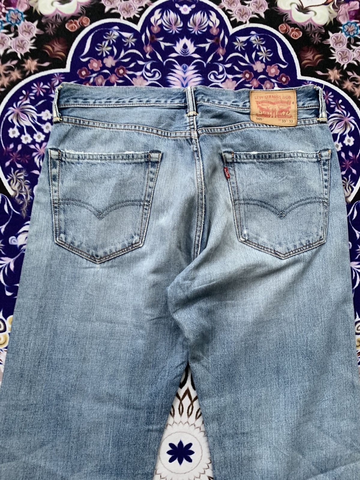 Levi's Levis 505 Distressed Denim Size US 34 / EU 50 - 10 Thumbnail