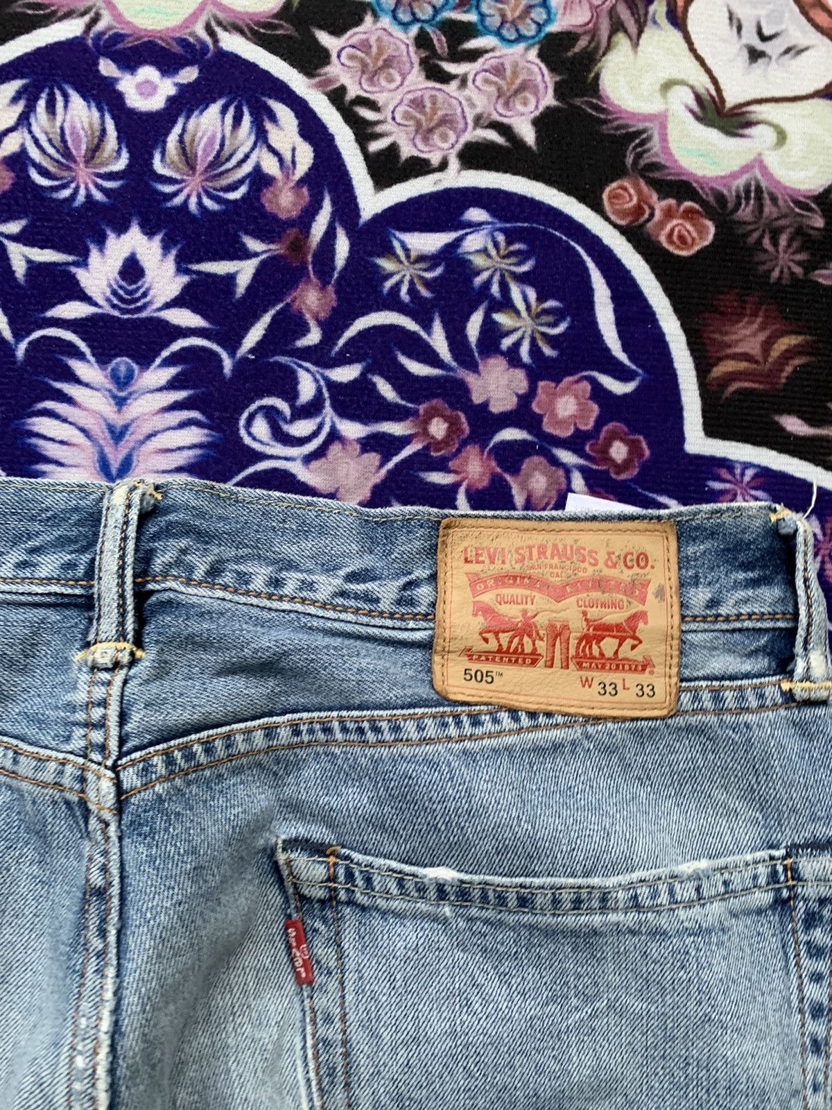 Levi's Levis 505 Distressed Denim Size US 34 / EU 50 - 12 Thumbnail
