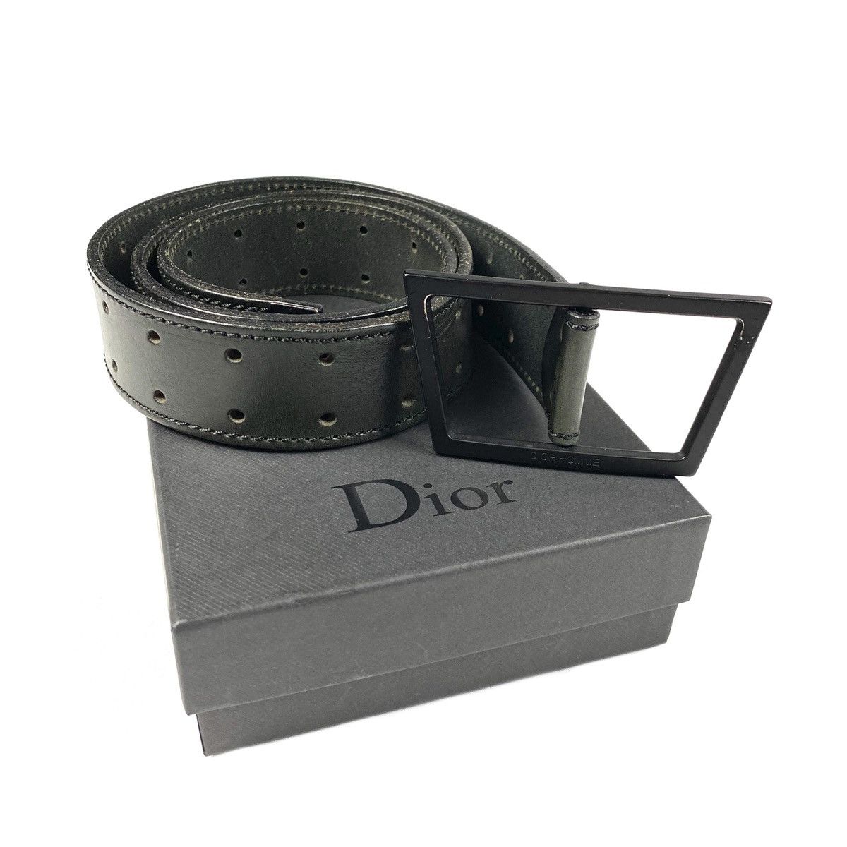 Dior CD Silver Buckle Reversible Belt 90cm