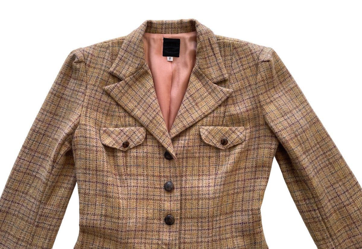 Anna Sui × Designer Anna Sui Tartan Coat Jacket Size XS / US 0-2 / IT 36-38 - 7 Thumbnail