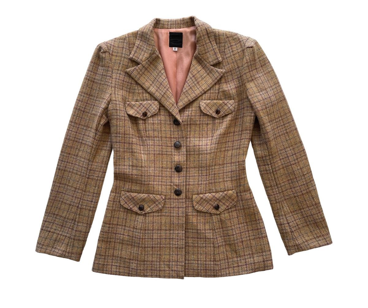 Anna Sui × Designer Anna Sui Tartan Coat Jacket Size XS / US 0-2 / IT 36-38 - 2 Thumbnail