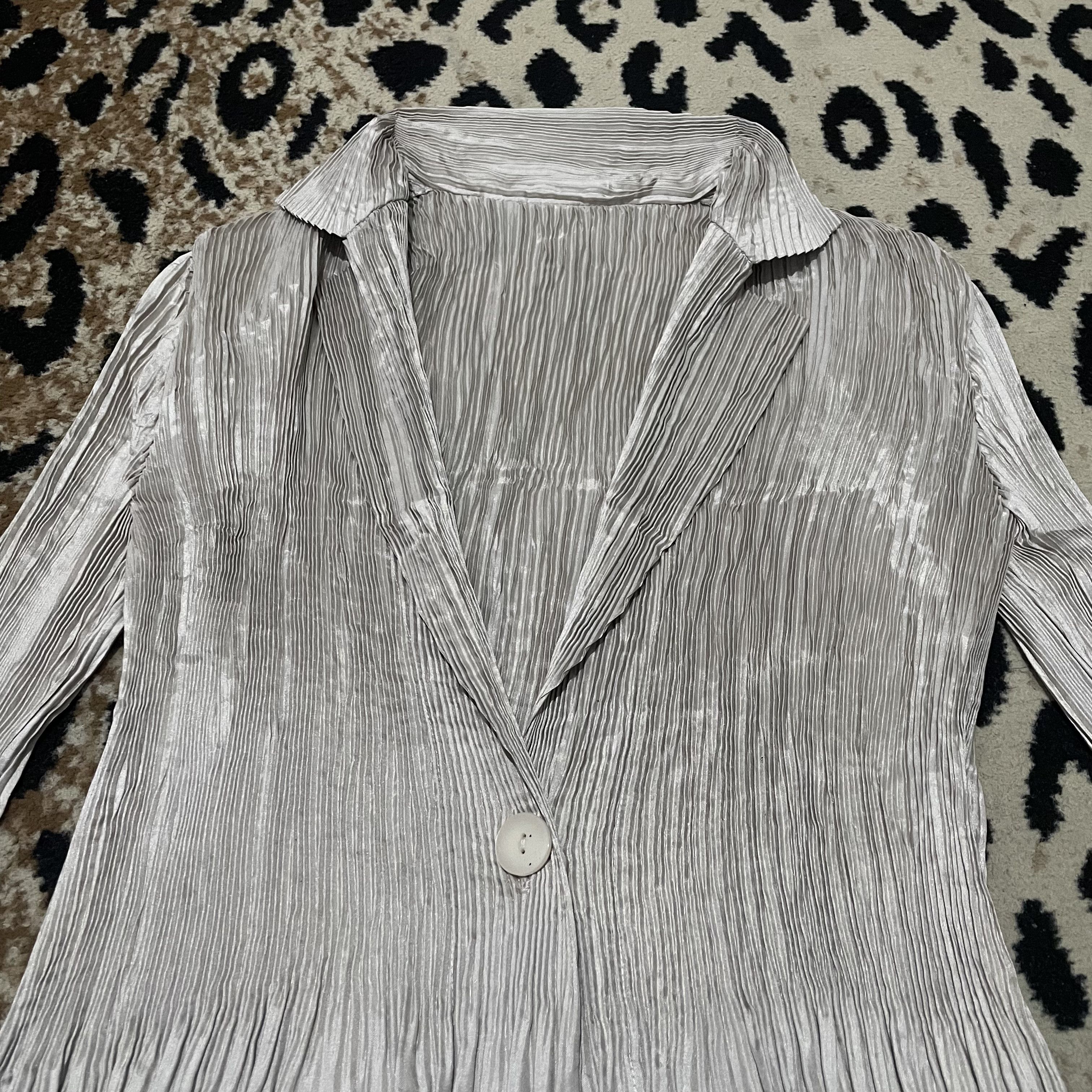 Designer Specchio pleats Shirts Size US XXS / EU 40 - 2 Thumbnail