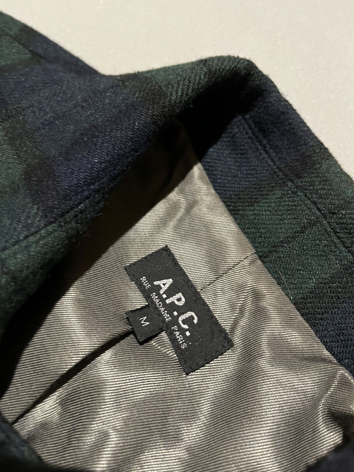 A.P.C. A.P.C. Black Watch Tartan Wool Oversized Coat Size US L / EU 52-54 / 3 - 8 Thumbnail