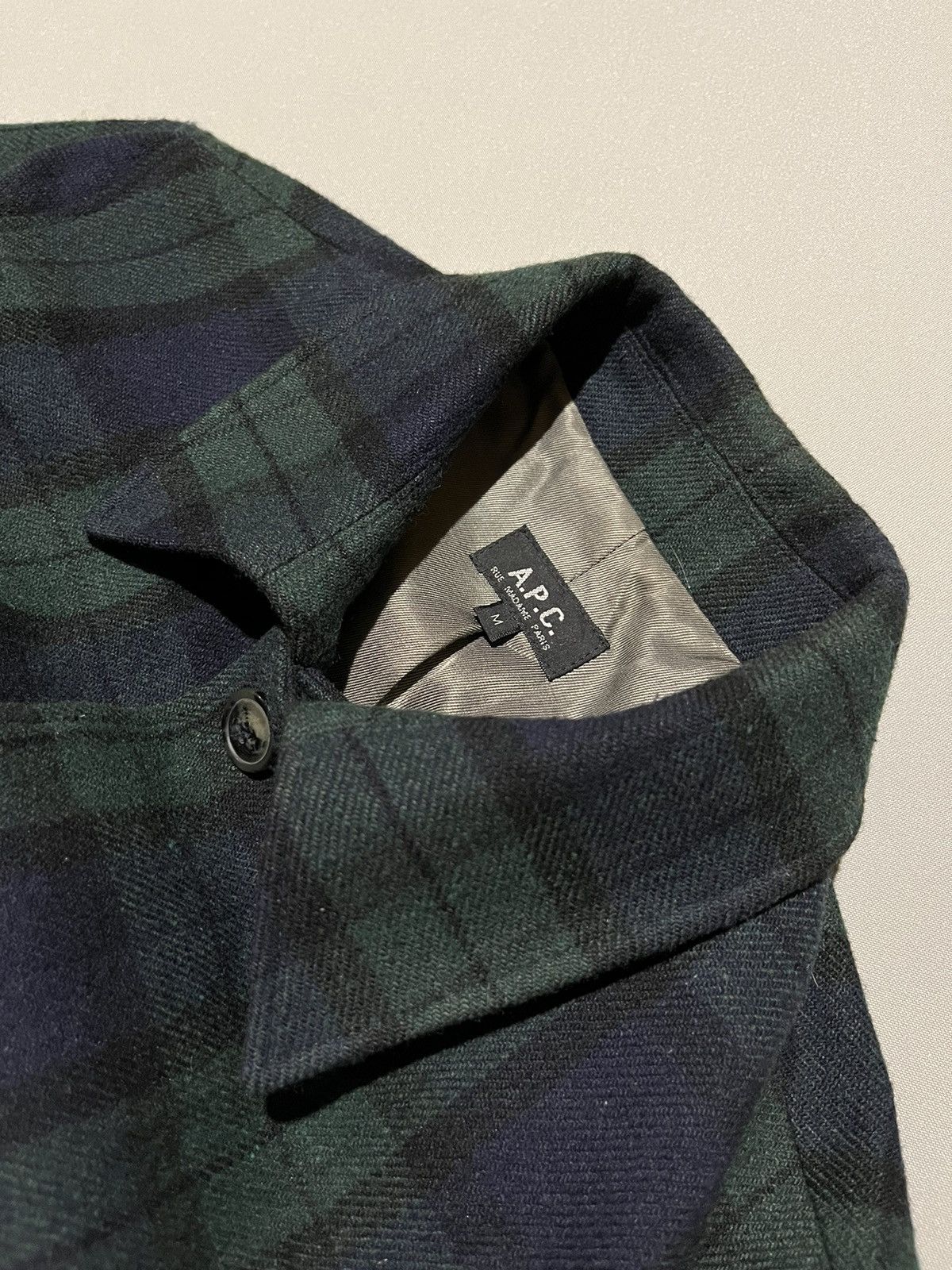 A.P.C. A.P.C. Black Watch Tartan Wool Oversized Coat Size US L / EU 52-54 / 3 - 7 Thumbnail