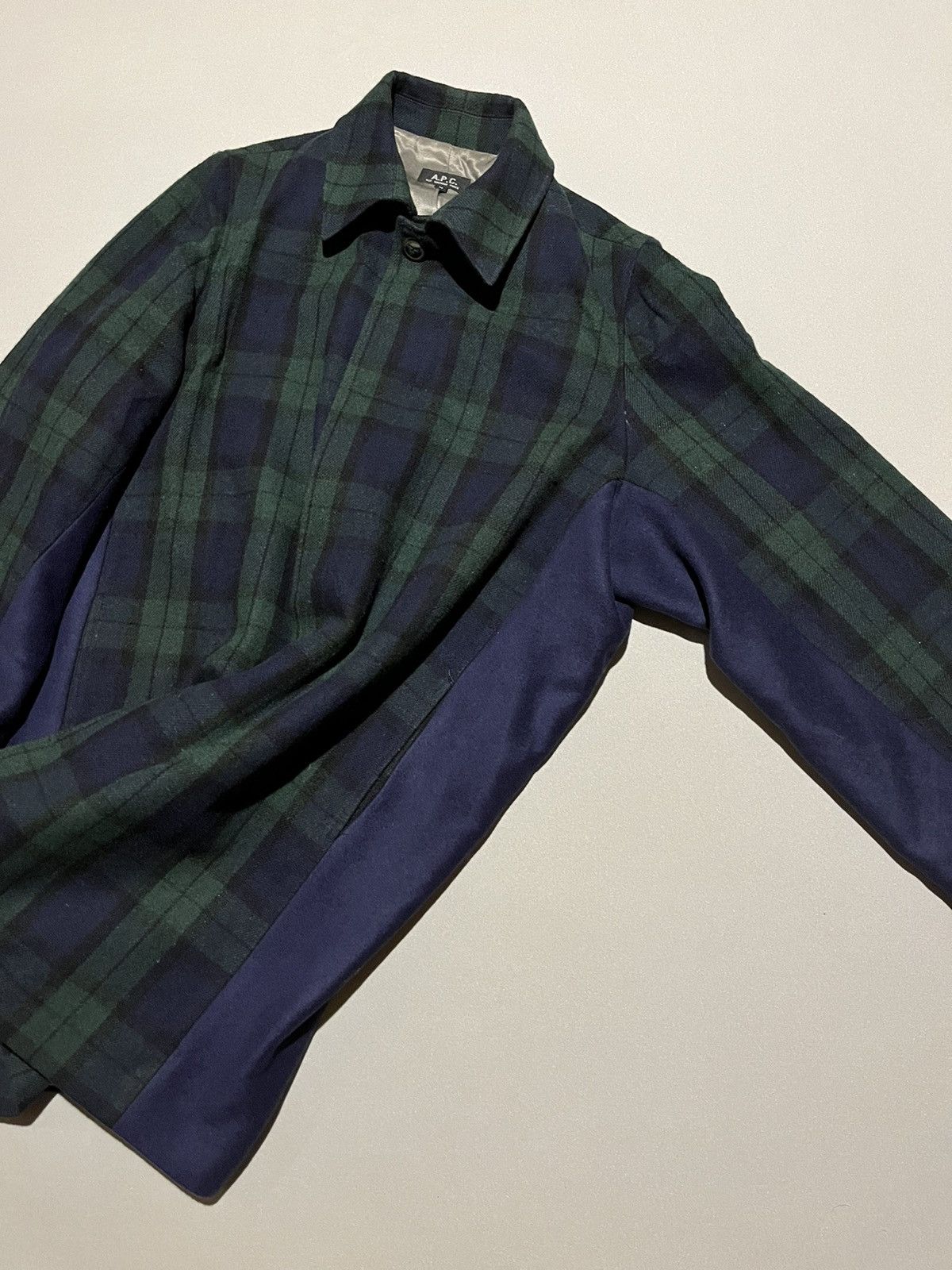A.P.C. A.P.C. Black Watch Tartan Wool Oversized Coat Size US L / EU 52-54 / 3 - 4 Thumbnail