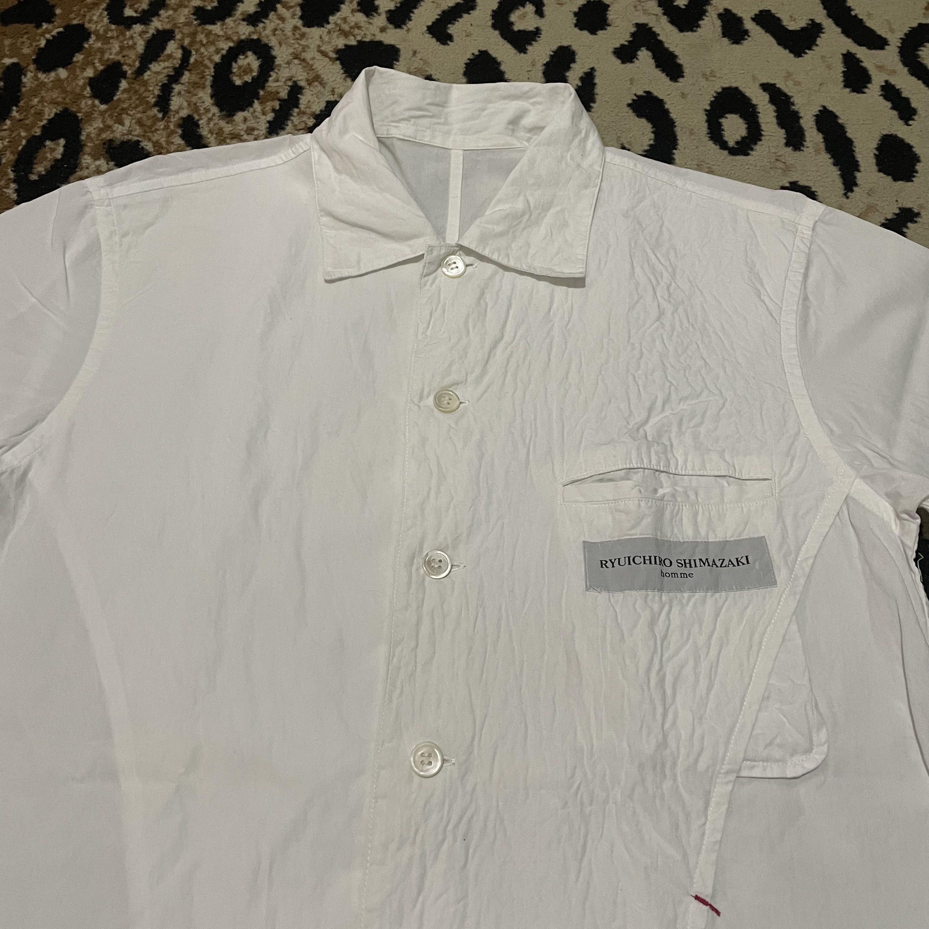 Designer × Japanese Brand Ryuichiro Shimazaki Homme White Shirt Size US M / EU 48-50 / 2 - 2 Thumbnail