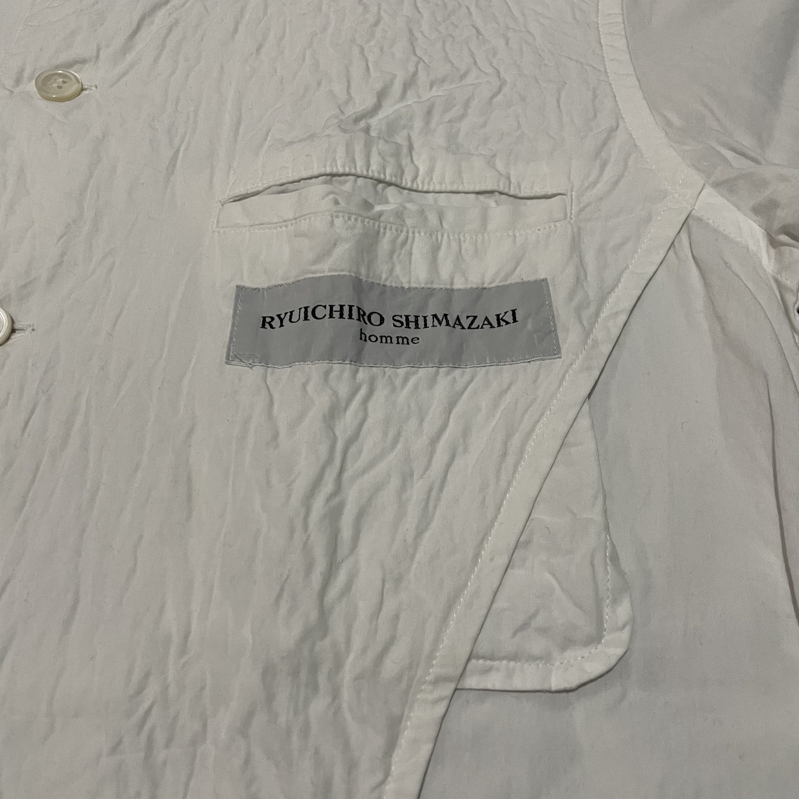 Designer × Japanese Brand Ryuichiro Shimazaki Homme White Shirt Size US M / EU 48-50 / 2 - 4 Thumbnail