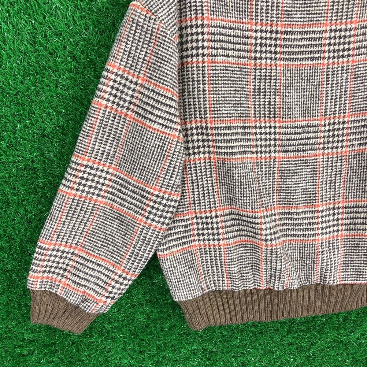 Vintage Vintage 80's Wool Knit Checker Houndstooth Sweater Size US M / EU 48-50 / 2 - 6 Thumbnail
