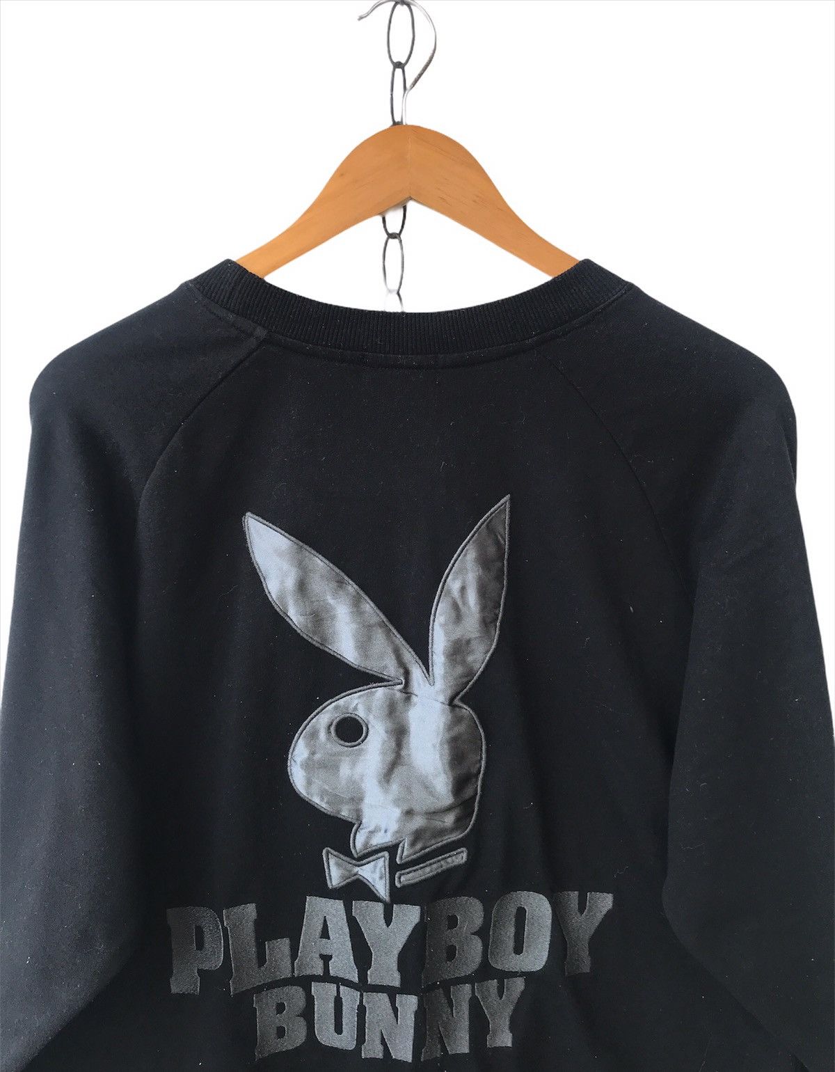 Playboy PLAYBOY Black Spellout Big Logo Crewneck Sweatshirt Jumper Size US L / EU 52-54 / 3 - 5 Thumbnail