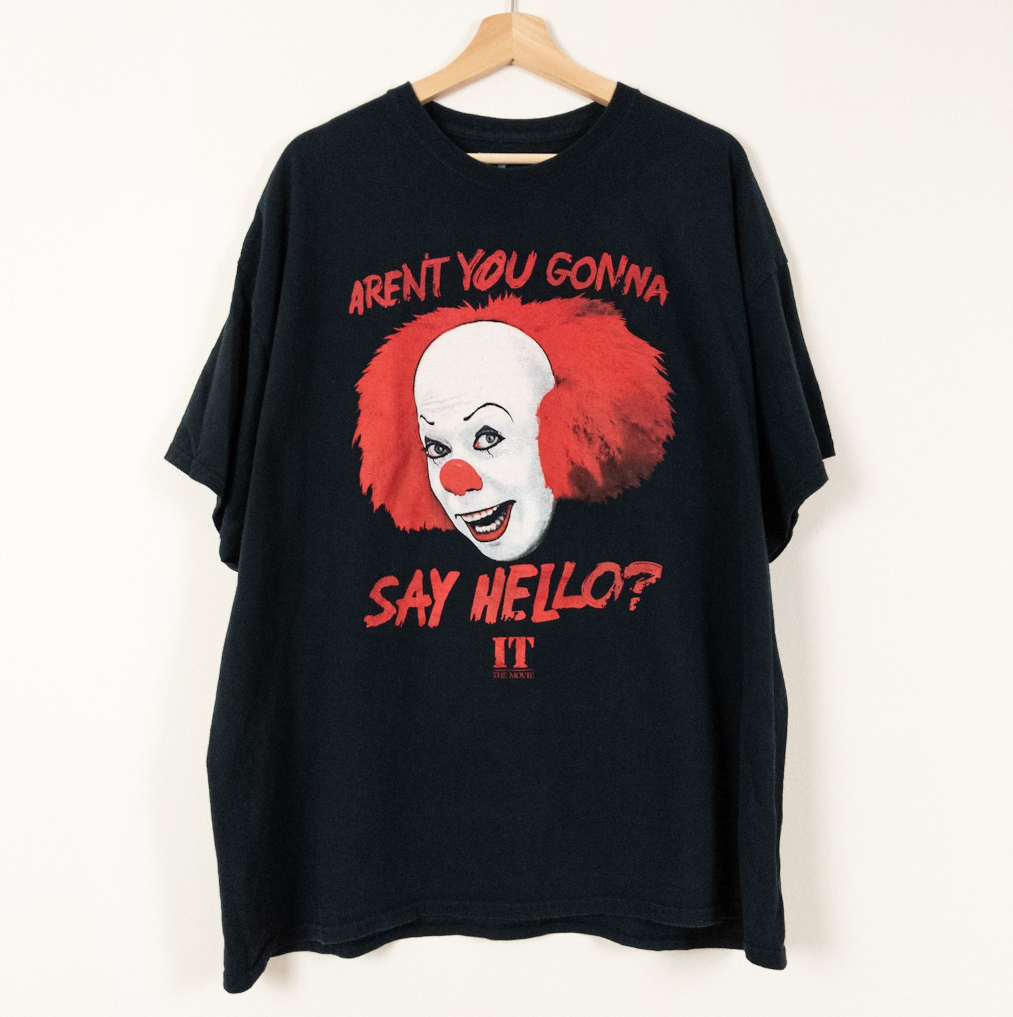 Movie × Vintage × Warner Bros IT Pennywise Horror Movie Promo T-Shirt ...