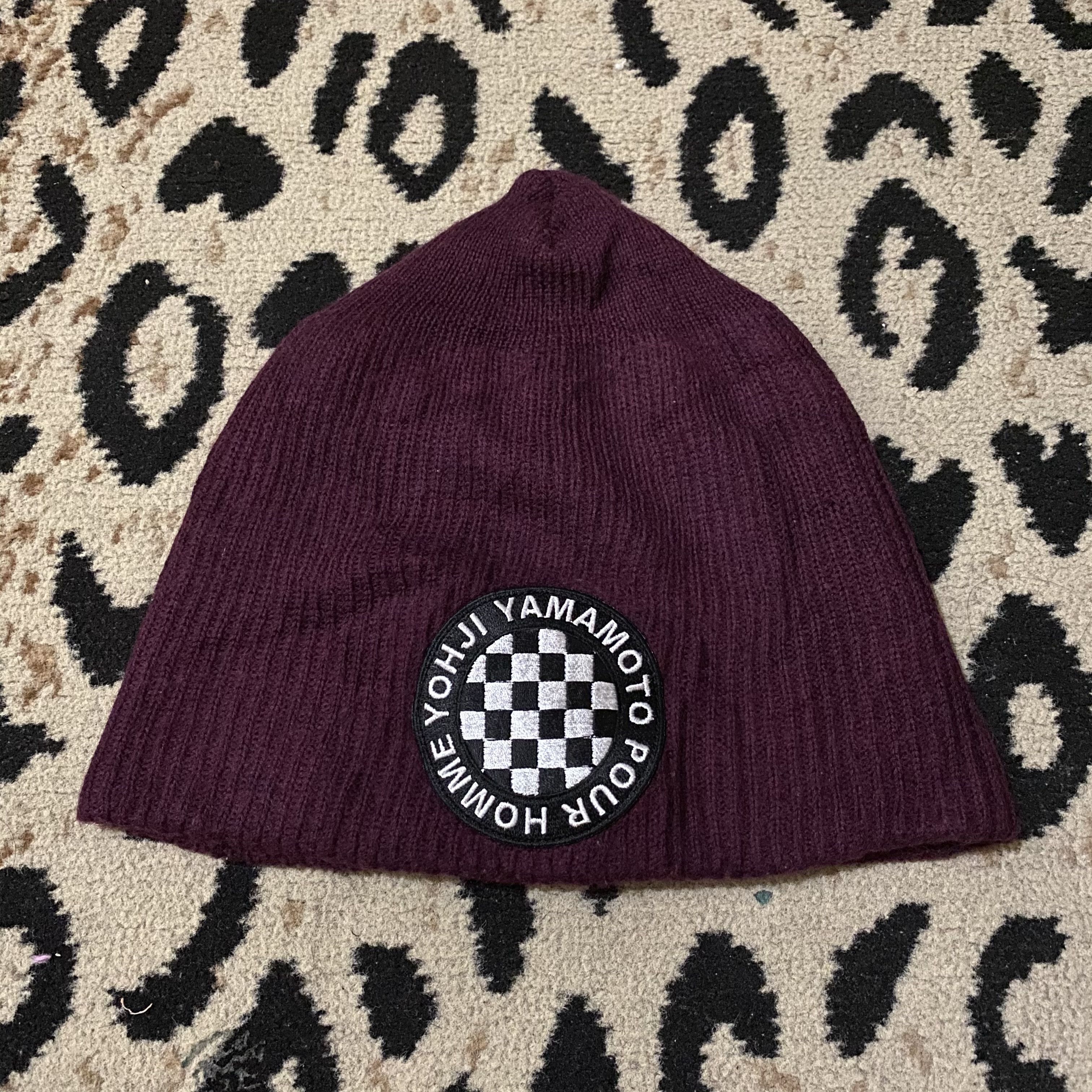 Yohji Yamamoto Yohji Yamamoto Pour Homme Beanie Race Logo Size ONE SIZE - 1 Thumbnail