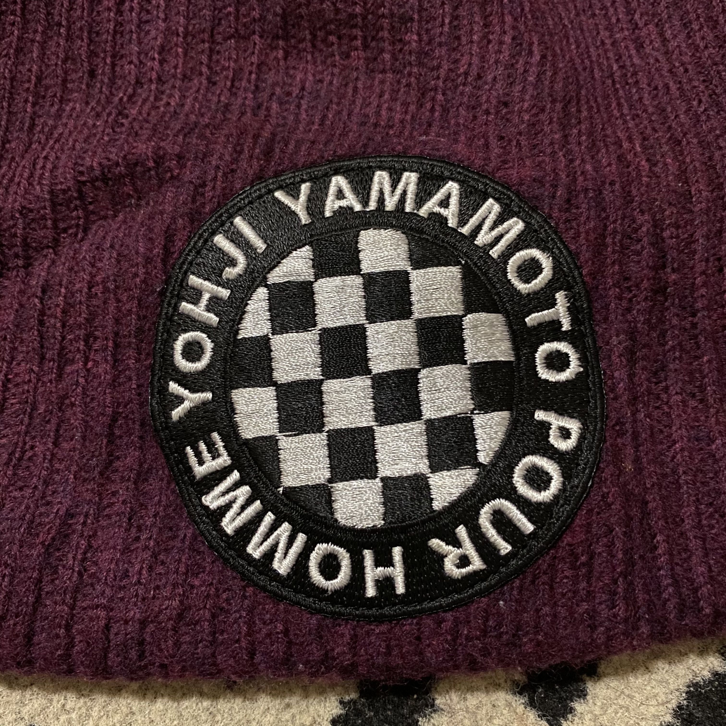 Yohji Yamamoto Yohji Yamamoto Pour Homme Beanie Race Logo Size ONE SIZE - 2 Thumbnail