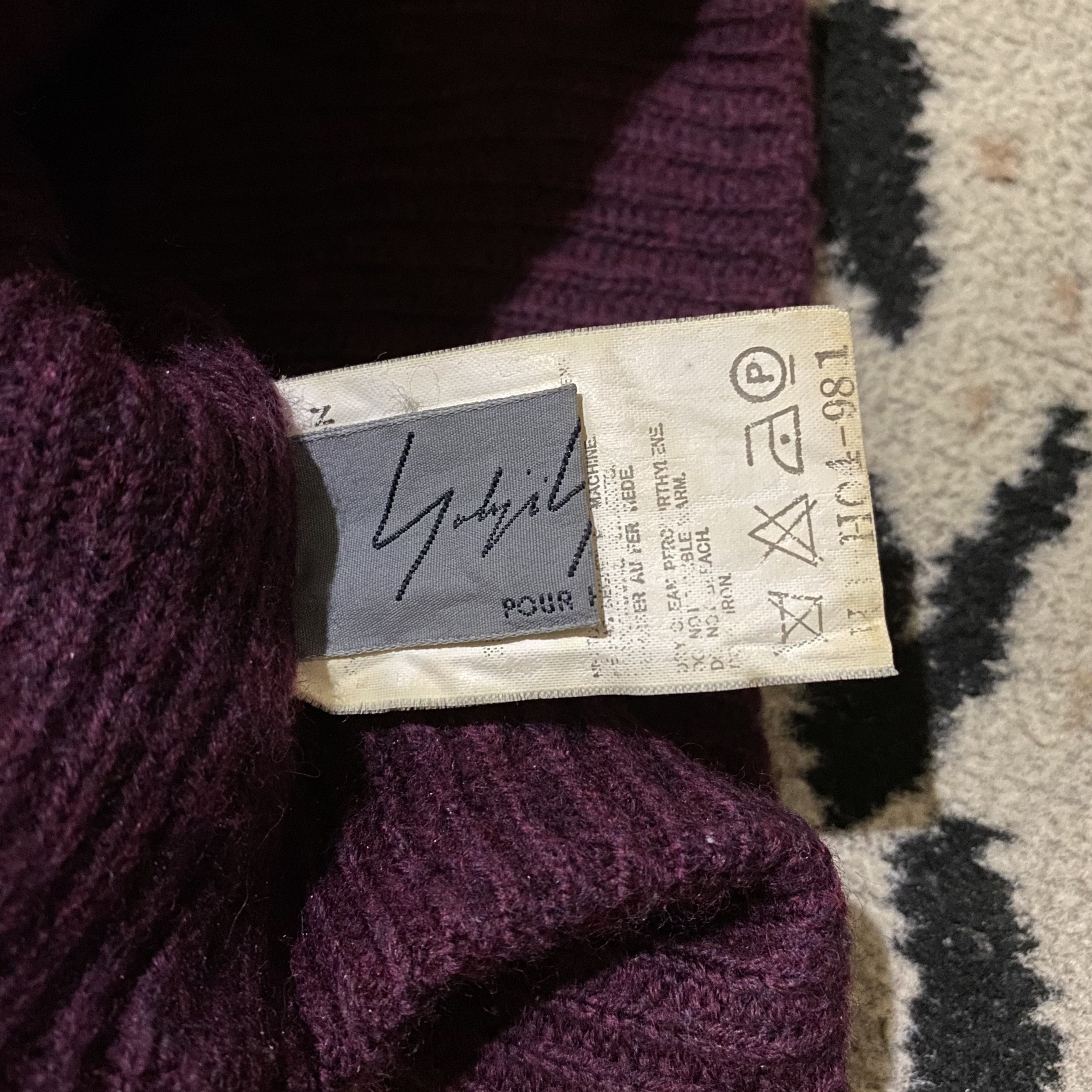 Yohji Yamamoto Yohji Yamamoto Pour Homme Beanie Race Logo Size ONE SIZE - 4 Thumbnail