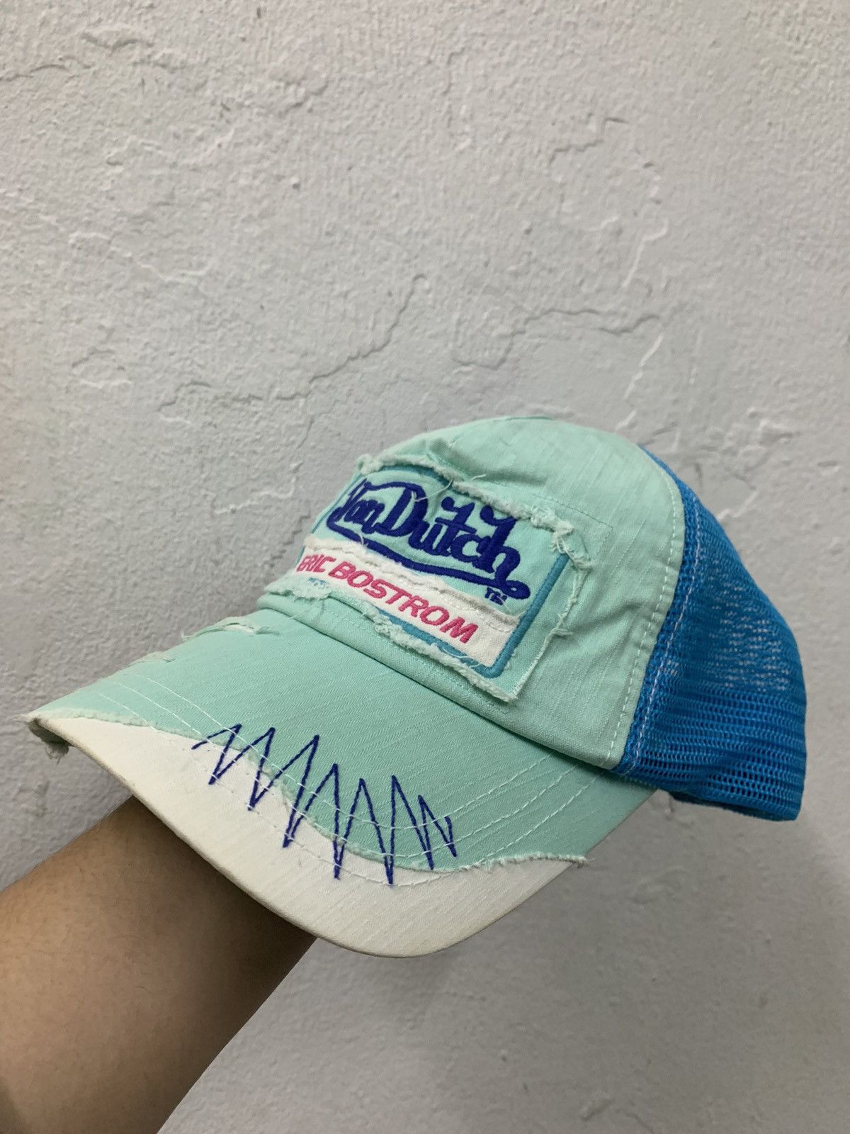 Von Dutch Von Dutch Trucker Eric Bostrom Distressed Mesh Hat Size ONE SIZE - 2 Thumbnail