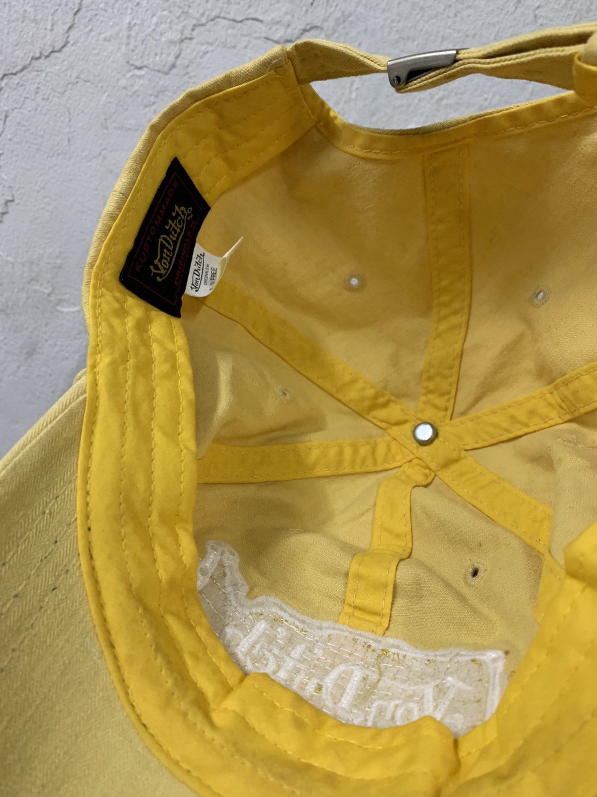 Von Dutch Von Dutch 32 Light Yellow Hat Size ONE SIZE - 5 Thumbnail