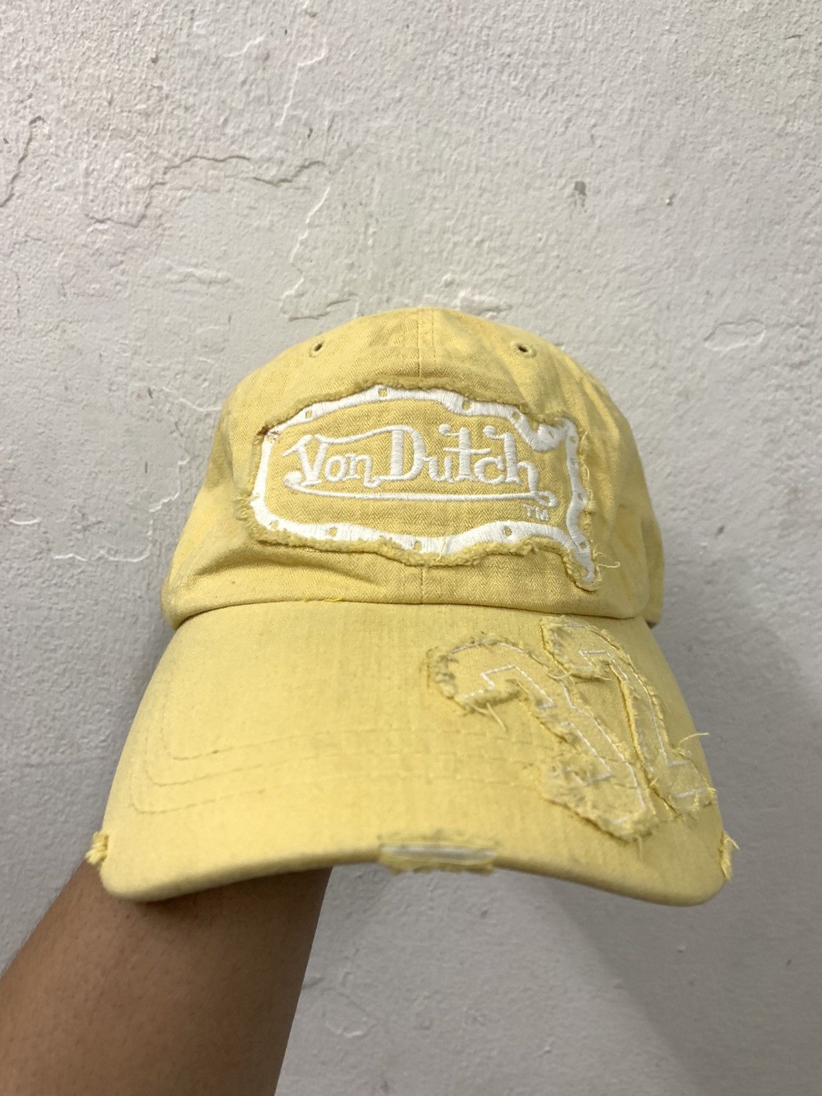 Von Dutch Von Dutch 32 Light Yellow Hat Size ONE SIZE - 1 Thumbnail