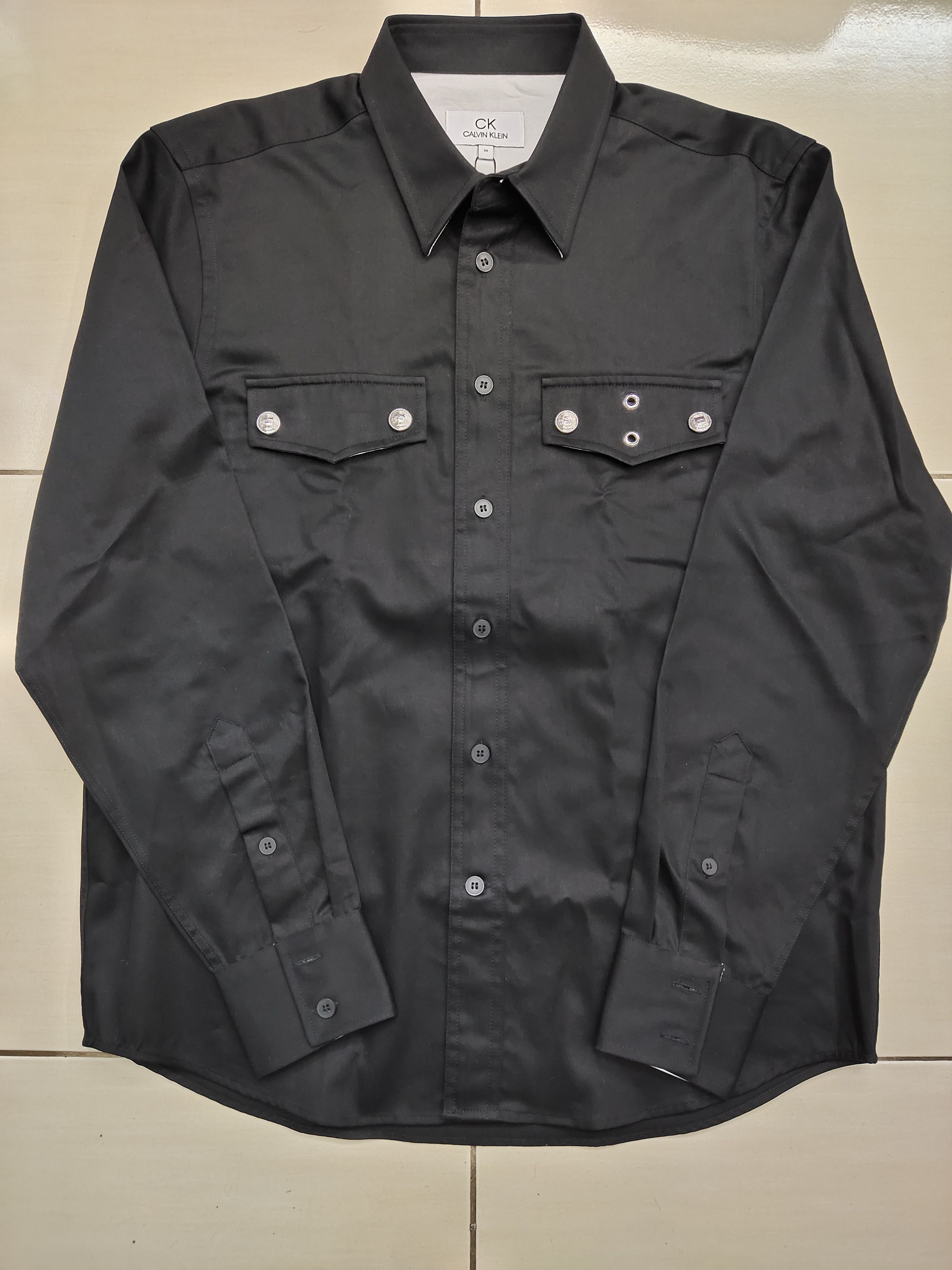 Calvin Klein Rare!! Calvin Klien Studs Long Sleeve Button Up Shirt Size US M / EU 48-50 / 2 - 8 Thumbnail