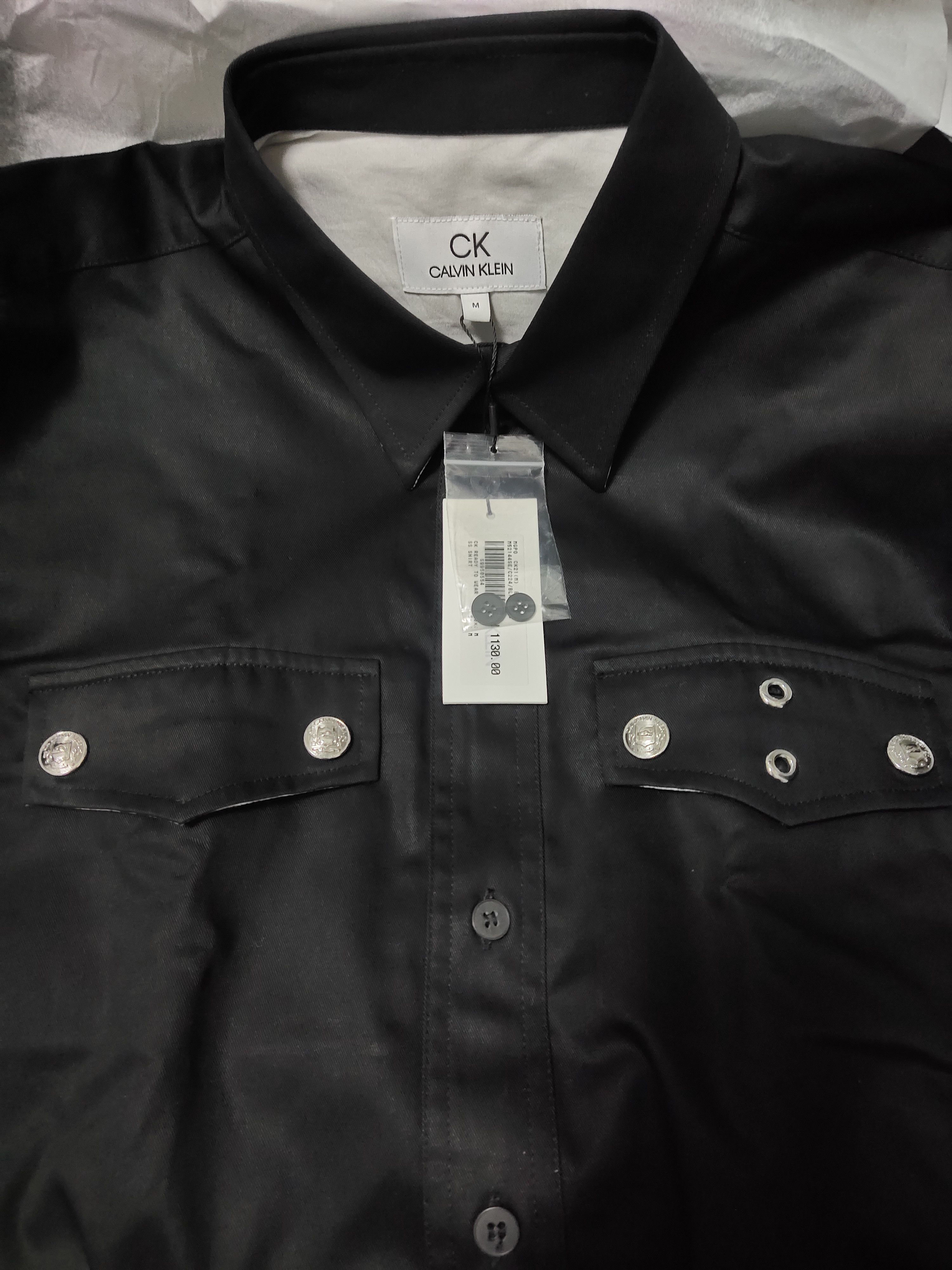 Calvin Klein Rare!! Calvin Klien Studs Long Sleeve Button Up Shirt Size US M / EU 48-50 / 2 - 2 Thumbnail