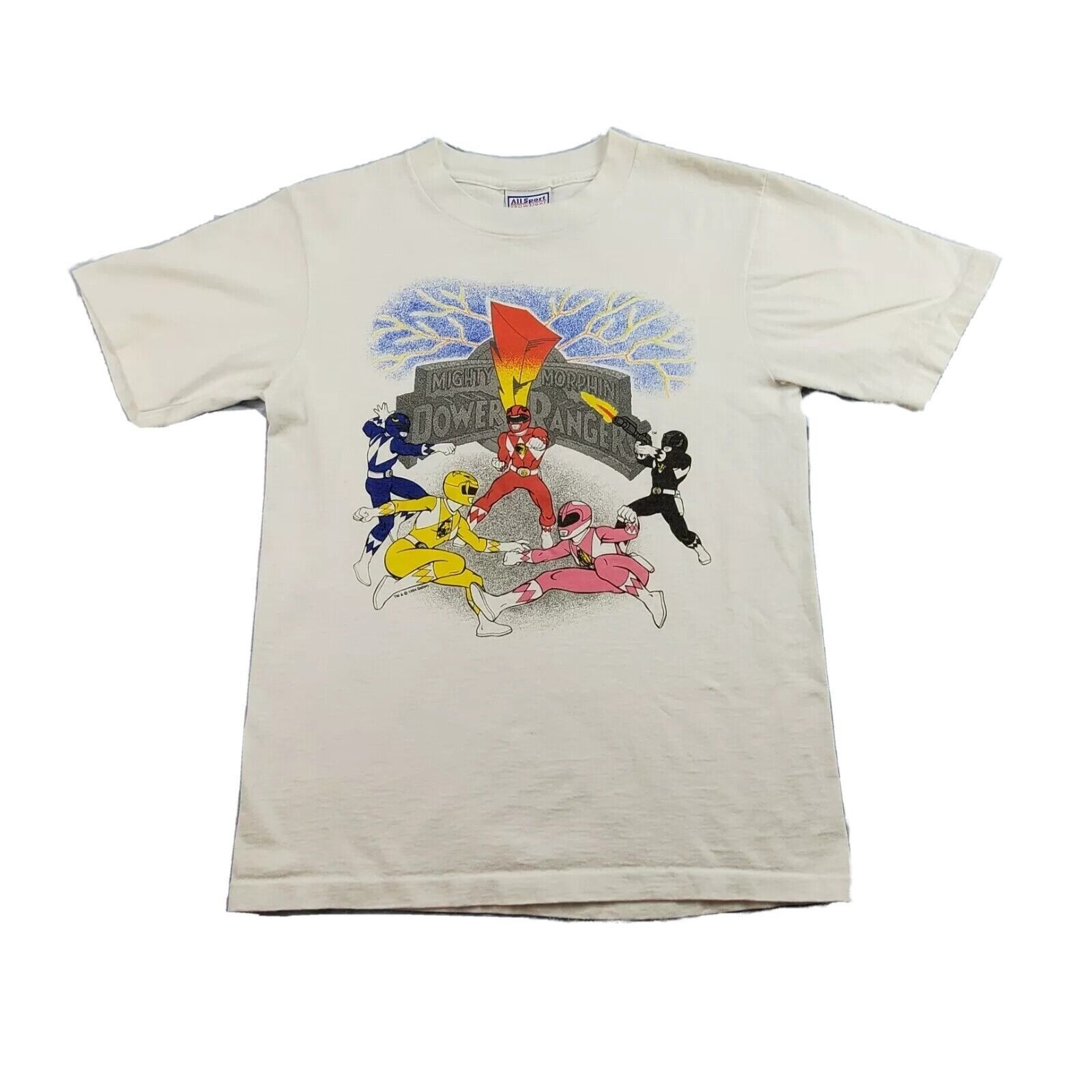 Vintage Mighty Morphin' Power Rangers Promo Shirt Sz S