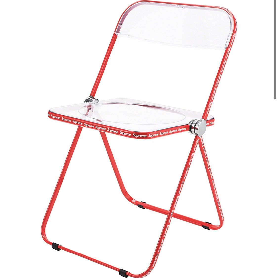 image of Ss22 Supreme X Castelli Plia Chair in Red, Men's