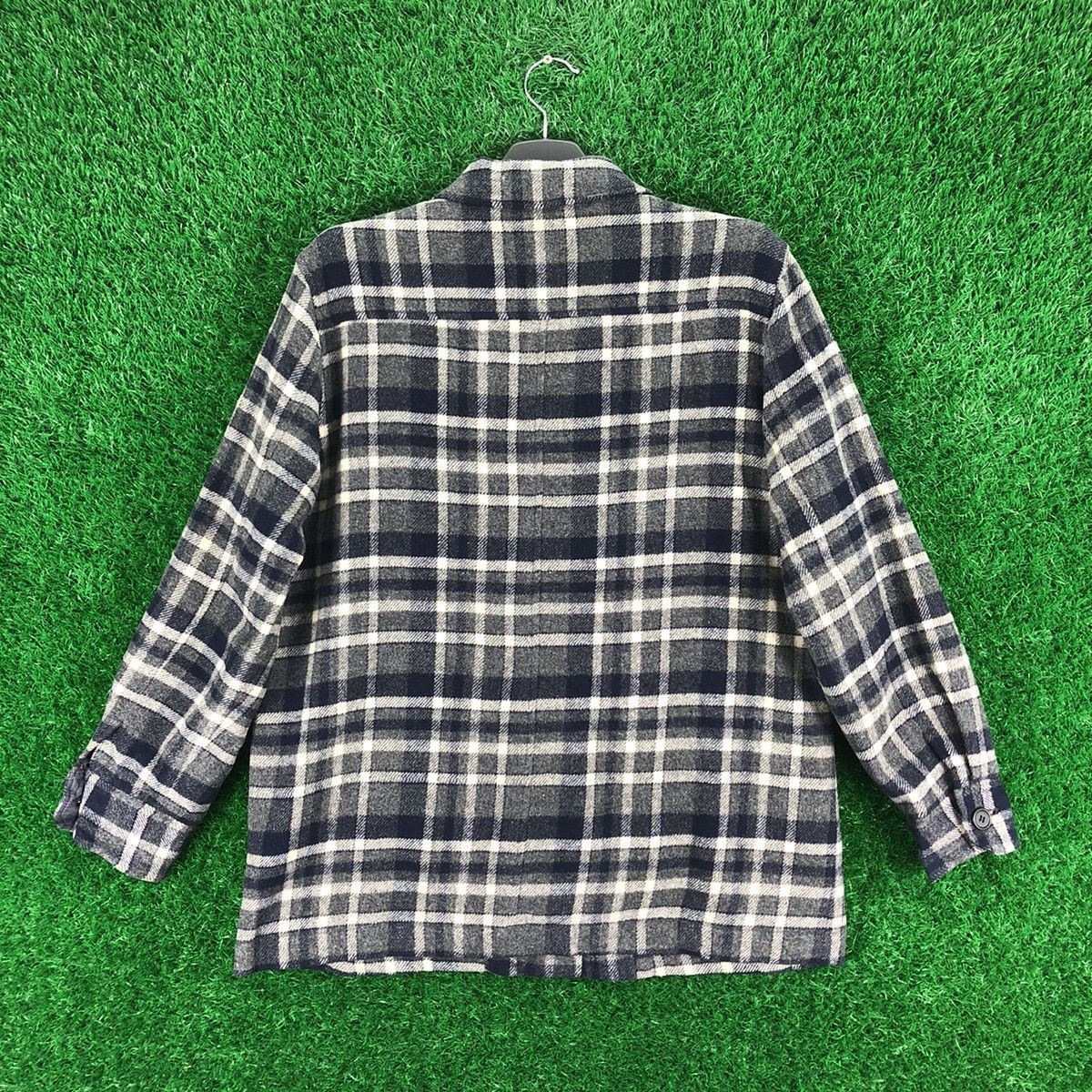 Vintage Vintage 90's Wool Jacket Tartan Check by West Win Size US M / EU 48-50 / 2 - 4 Thumbnail