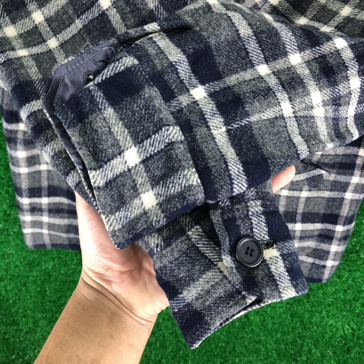 Vintage Vintage 90's Wool Jacket Tartan Check by West Win Size US M / EU 48-50 / 2 - 10 Thumbnail