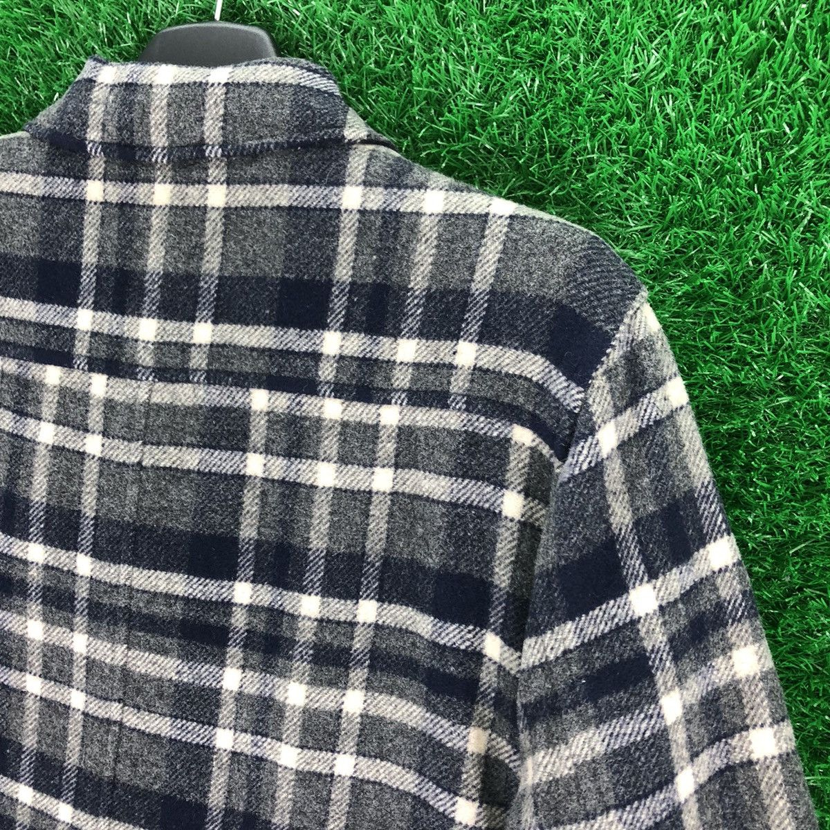 Vintage Vintage 90's Wool Jacket Tartan Check by West Win Size US M / EU 48-50 / 2 - 5 Thumbnail