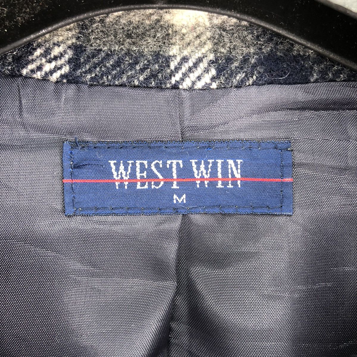 Vintage Vintage 90's Wool Jacket Tartan Check by West Win Size US M / EU 48-50 / 2 - 11 Thumbnail