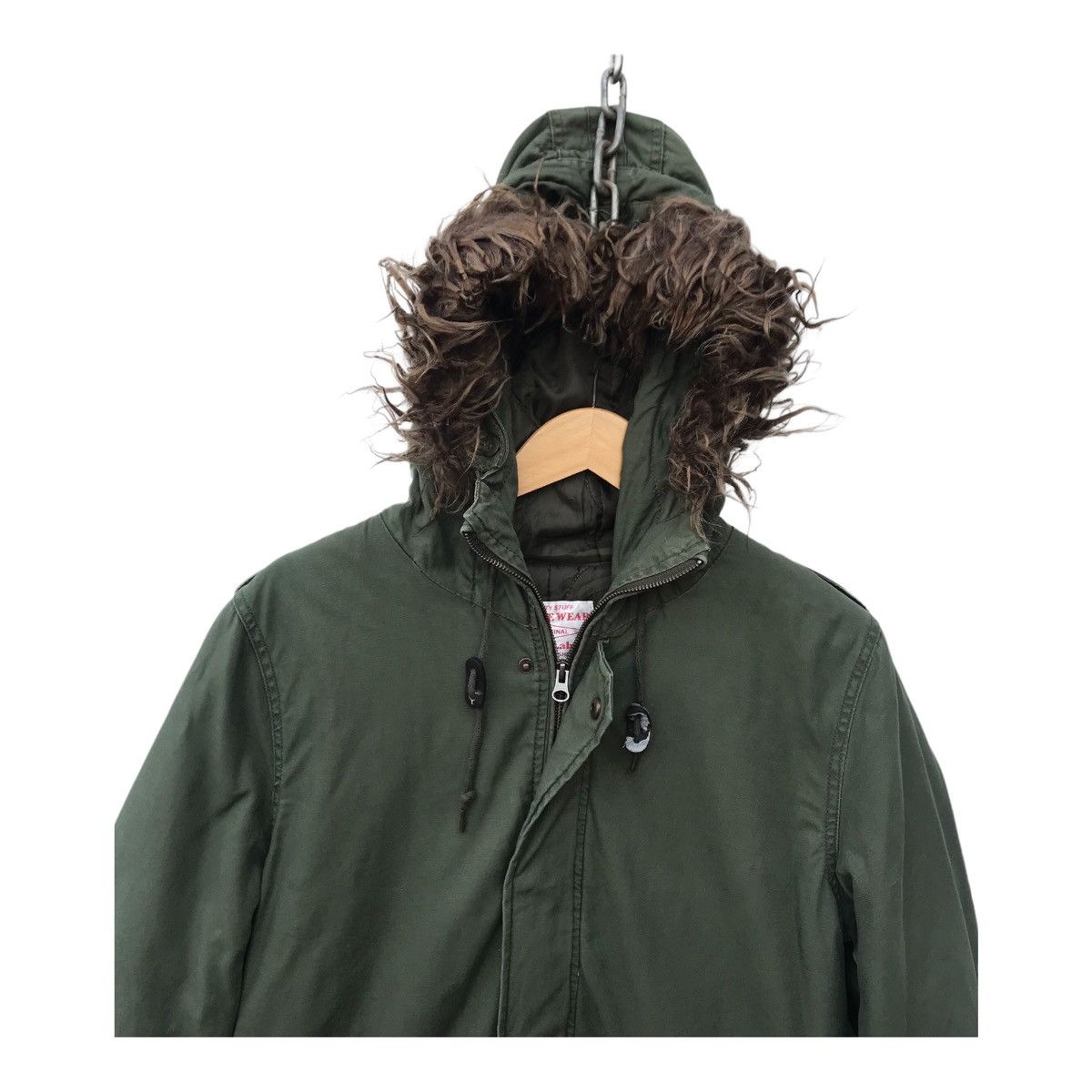 Japanese Brand 291295 Labo Military Style Fishtail Parka Hoodie Jacket Size US M / EU 48-50 / 2 - 2 Thumbnail
