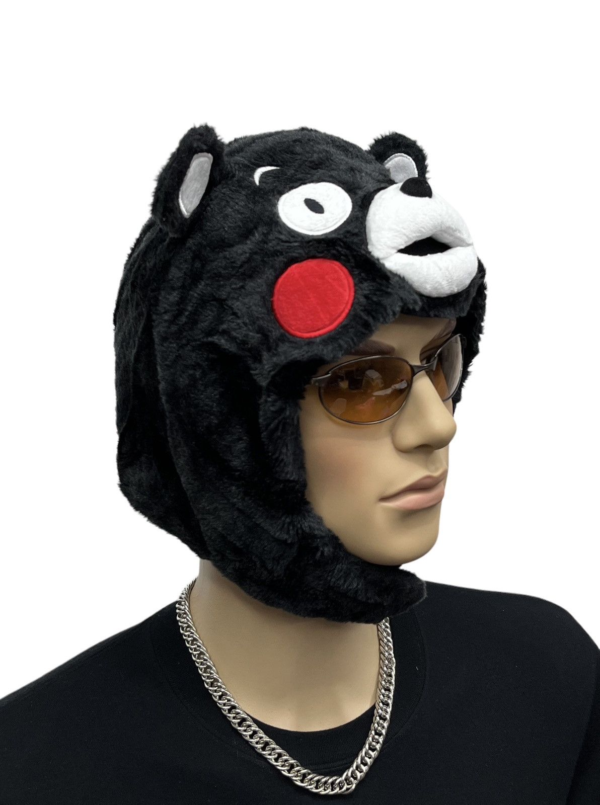 Japanese Brand Vtg KUMAMON Maskot Japan’s Most Popular Bear Acrylic Trapper Size ONE SIZE - 2 Thumbnail